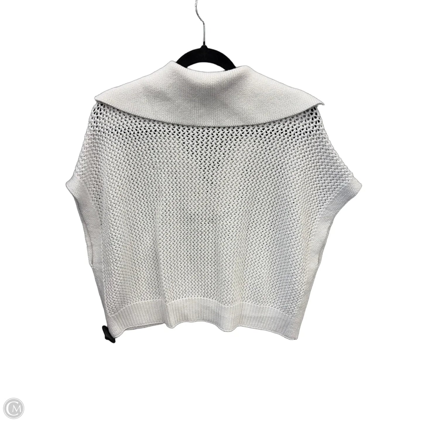 Sweater Short Sleeve By Talbots In White, Size: S