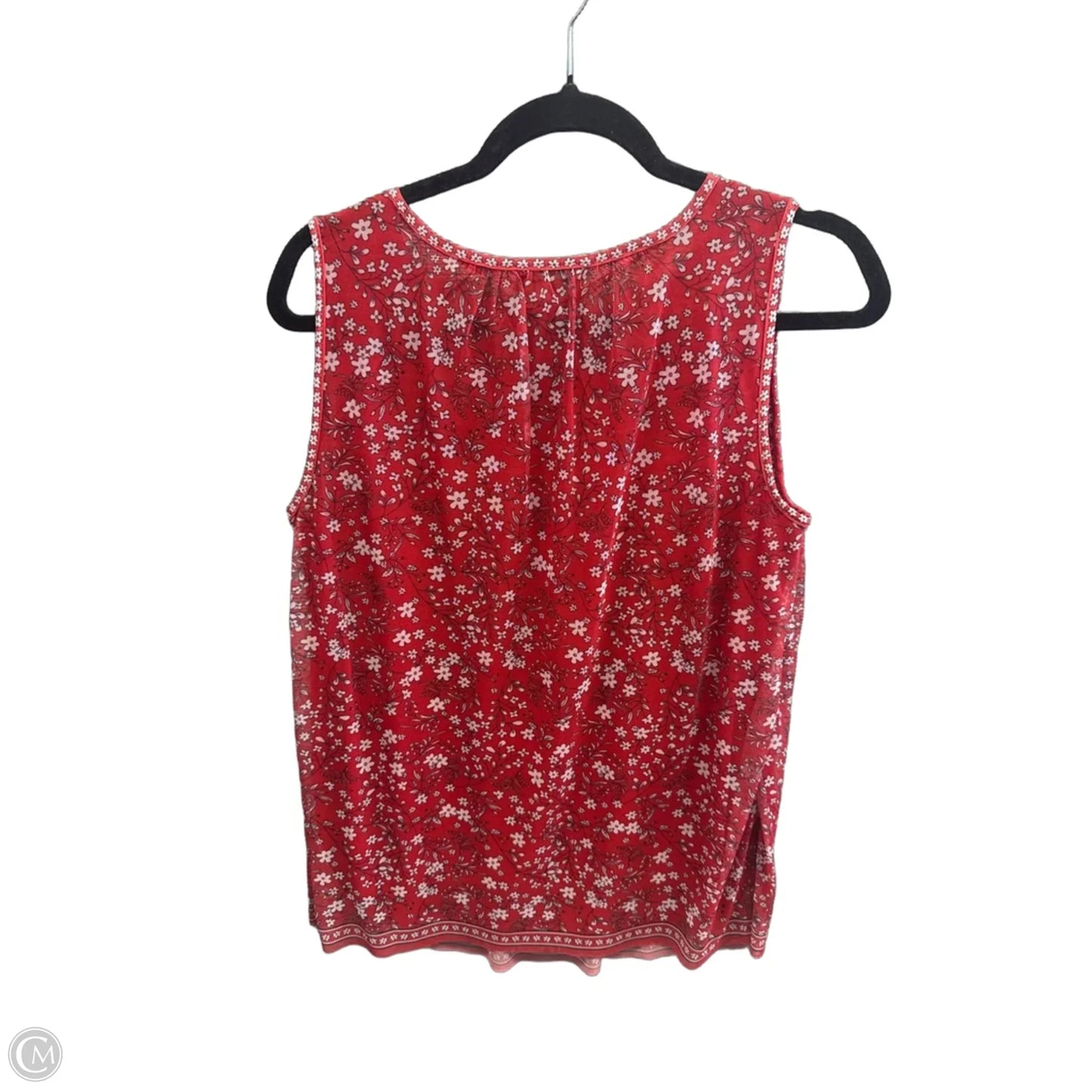 Top Sleeveless By Max Studio In Red, Size: M