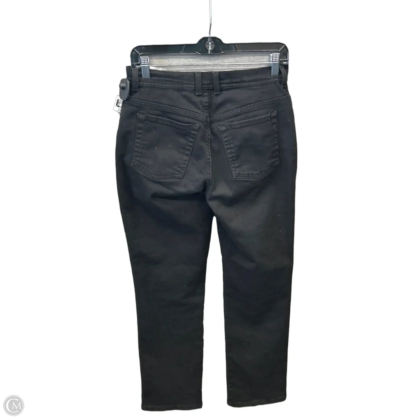 Jeans Straight By Gloria Vanderbilt In Black Denim, Size: 4