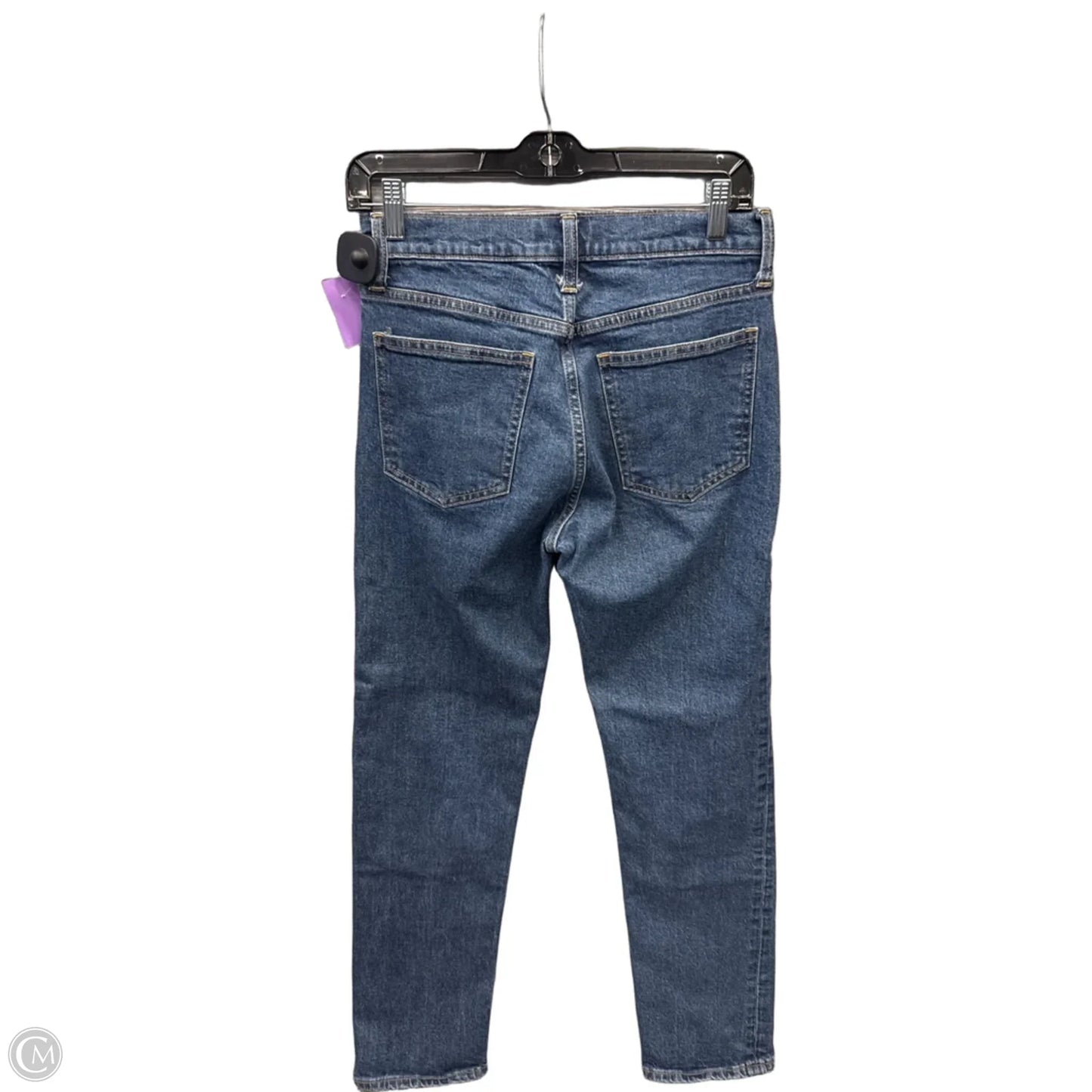 Jeans Straight By Gap In Blue Denim, Size: 4