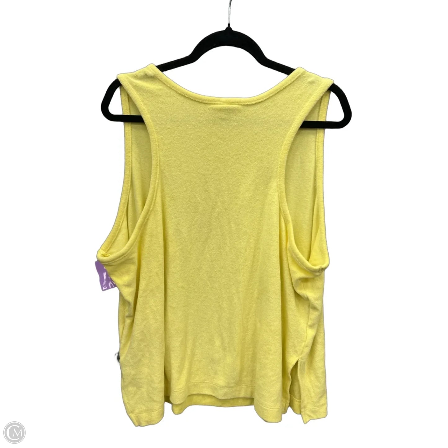 Top Sleeveless Basic By A New Day In Yellow, Size: 2x