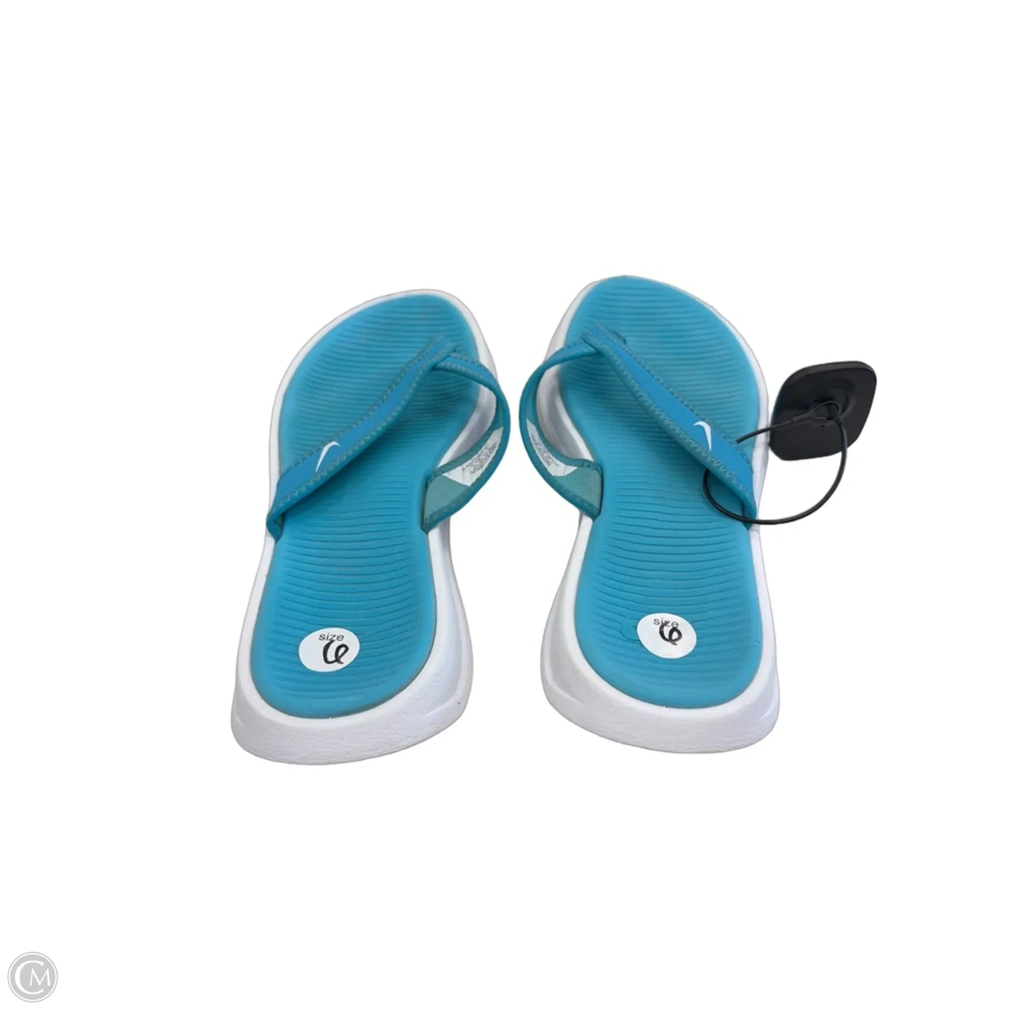 Sandals Flip Flops By Nike In Blue, Size: 6