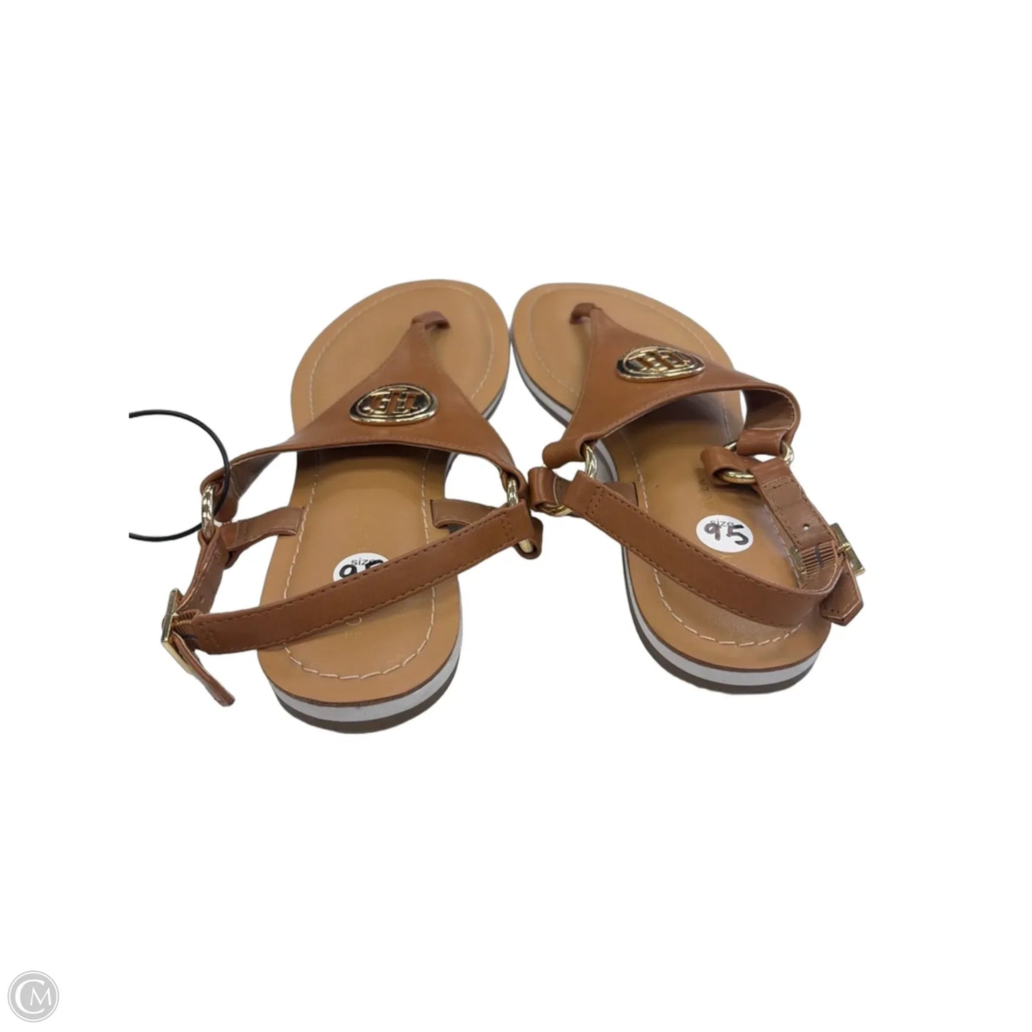 Sandals Flats By Tommy Hilfiger In Brown, Size: 9.5