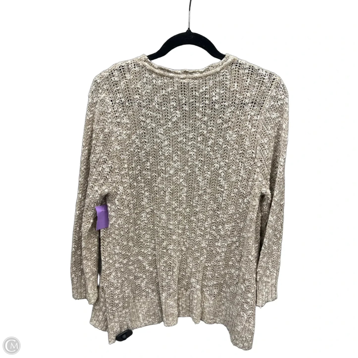 Cardigan By Christopher And Banks In Tan, Size: Mp