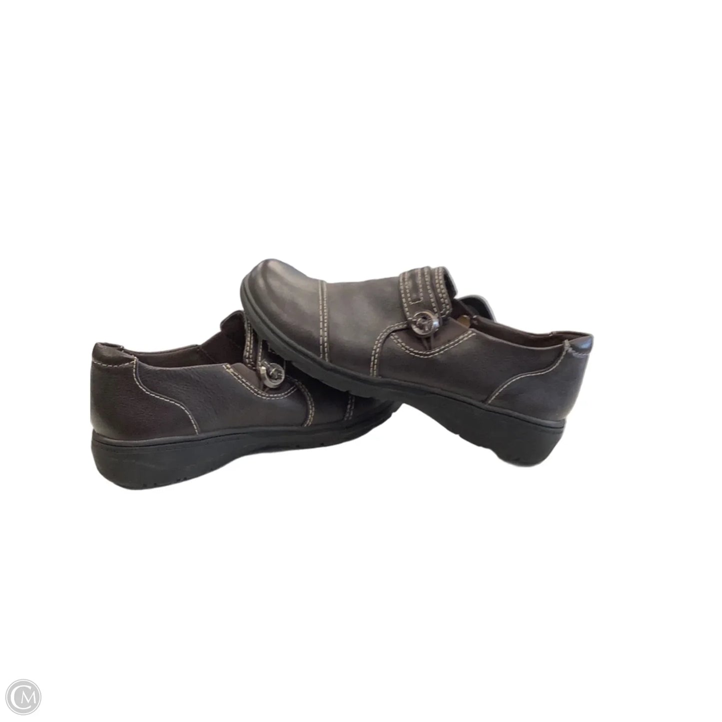 Shoes Flats By Clarks In Brown, Size: 9.5
