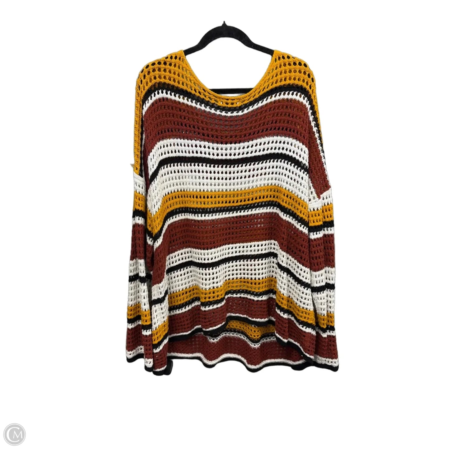 Sweater By Nine West In Striped Pattern, Size: 3x