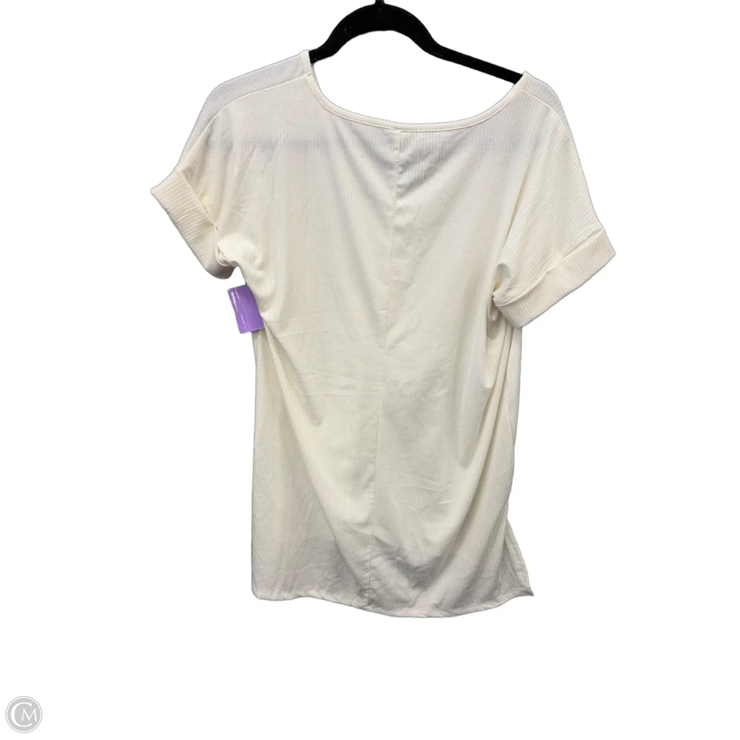 Tunic Short Sleeve By Zenana In White, Size: S