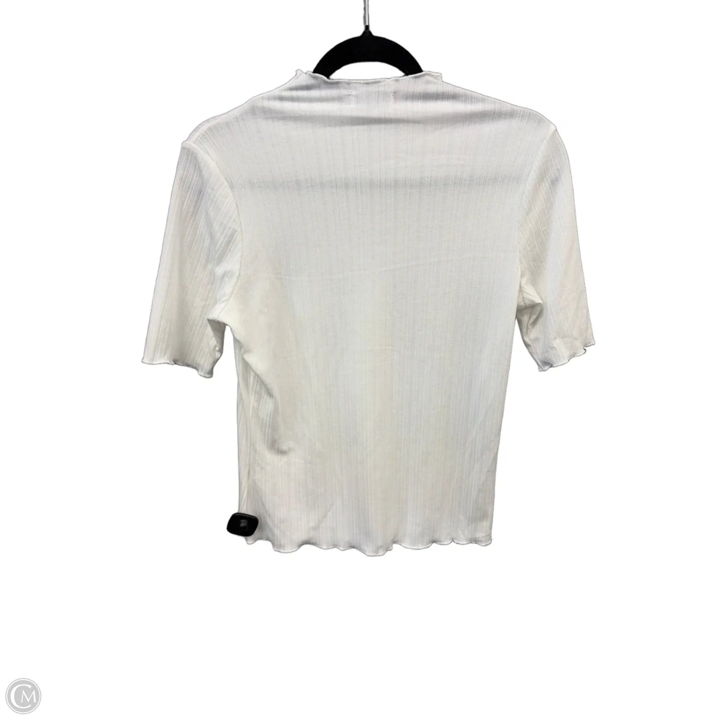 Top Short Sleeve Basic By Polygram In White, Size: M