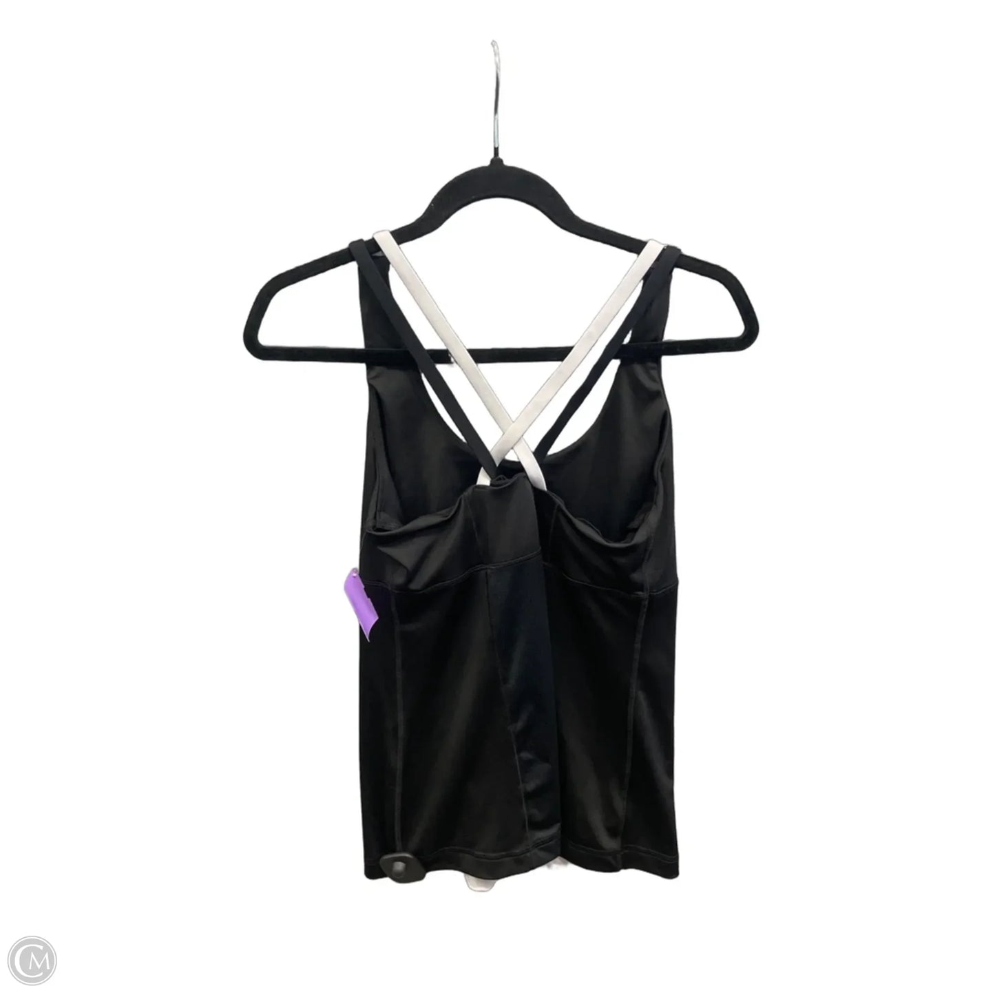 Athletic Tank Top By 90 Degrees By Reflex In Black & White, Size: L