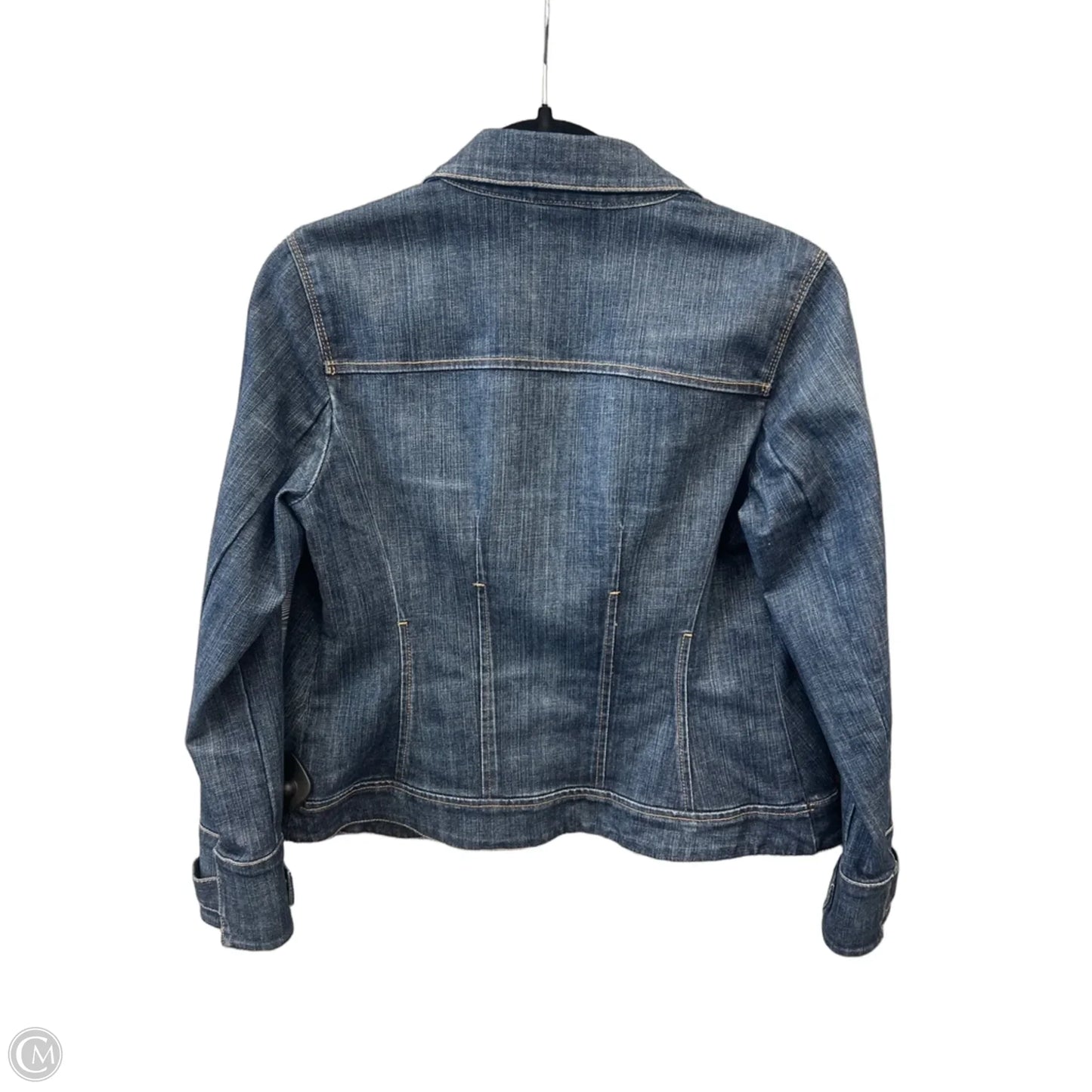 Jacket Denim By Talbots In Blue Denim, Size: M