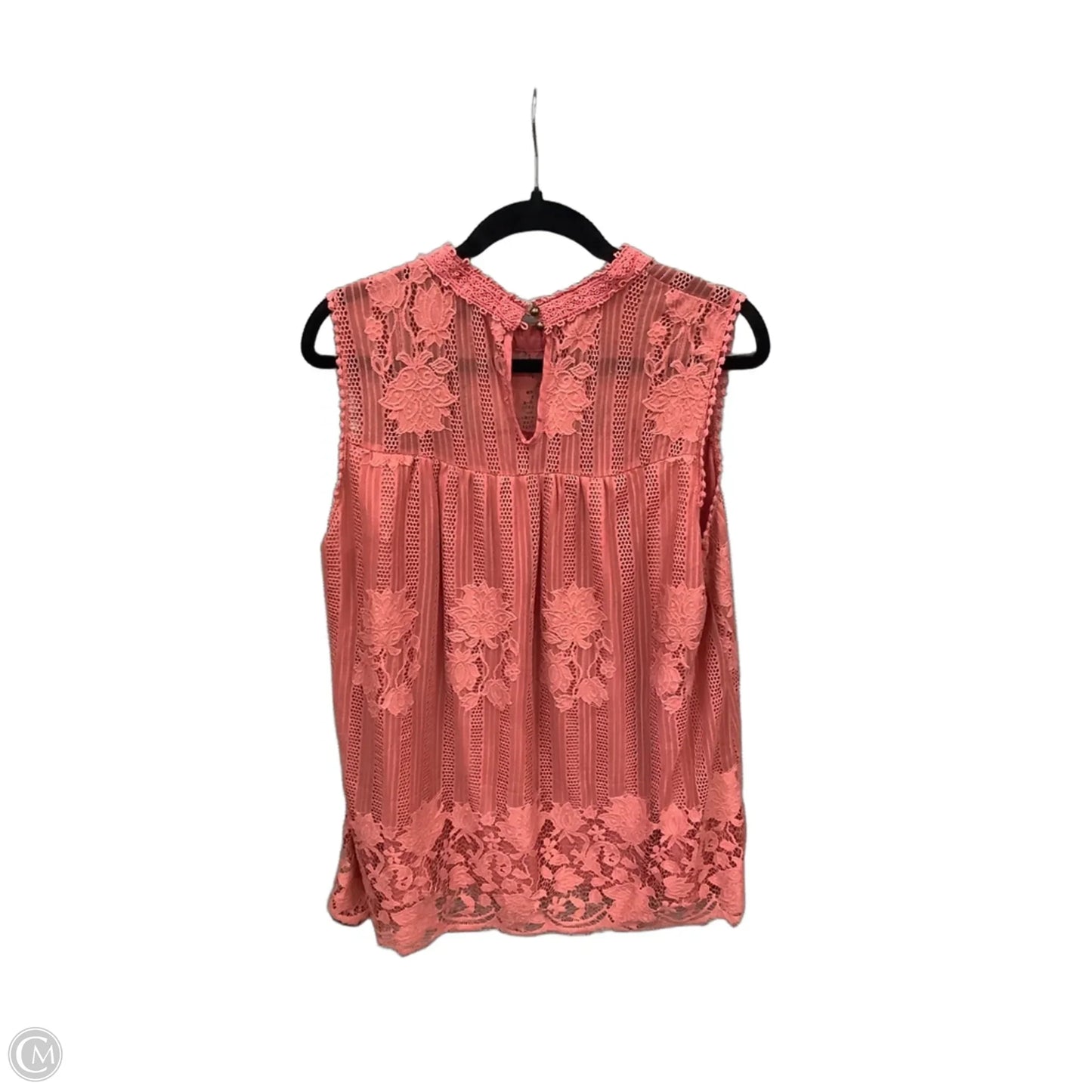 Top Sleeveless By Worthington In Pink, Size: Xxl