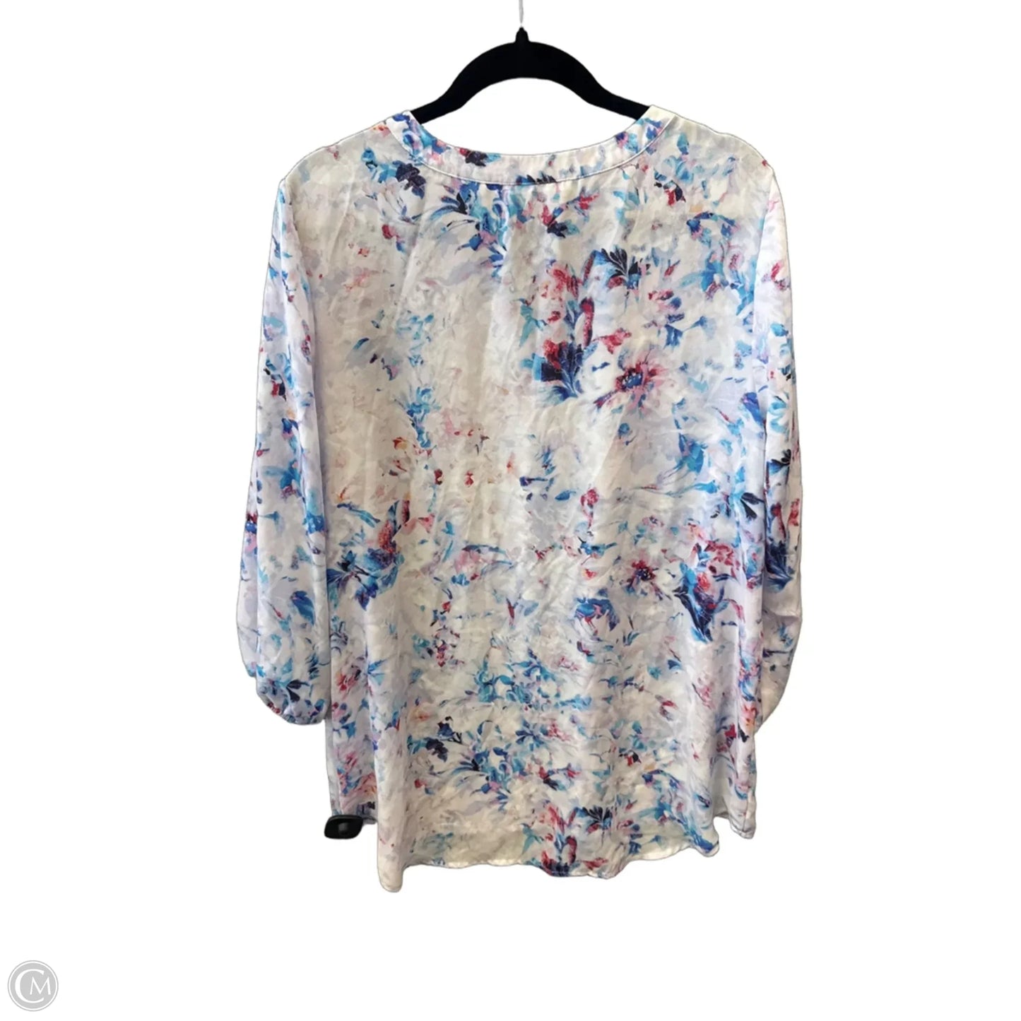 Blouse 3/4 Sleeve By Violet And Claire In White, Size: 1x