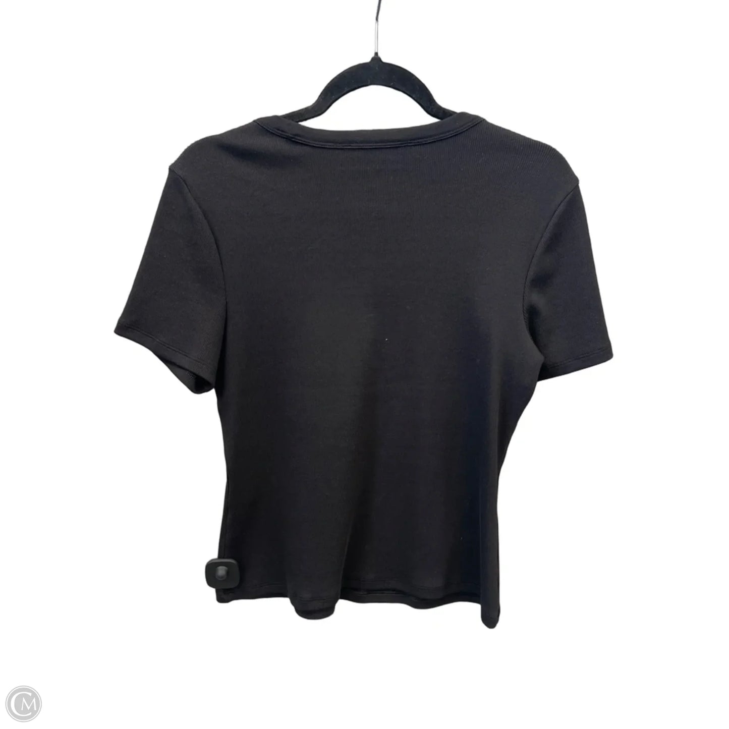 Top Short Sleeve By White House Black Market In Black, Size: M