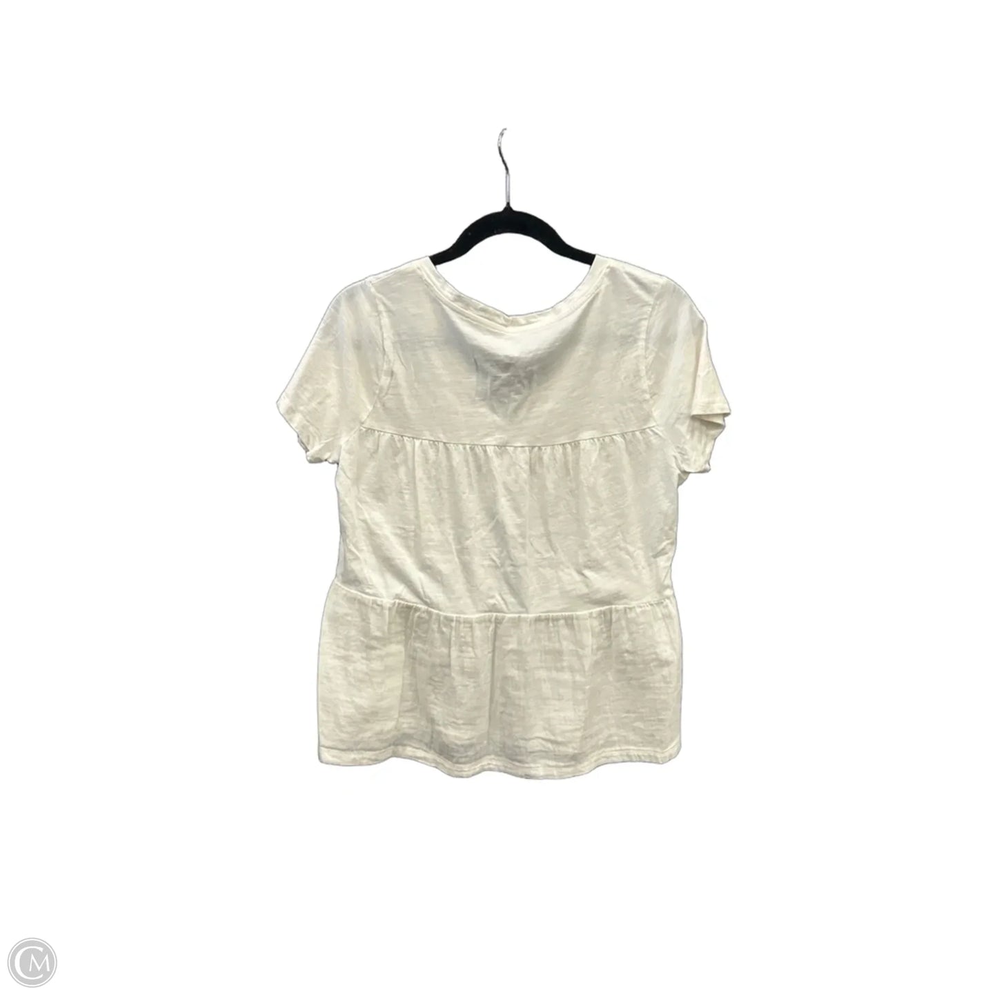 Top Short Sleeve By Sonoma In White, Size: S