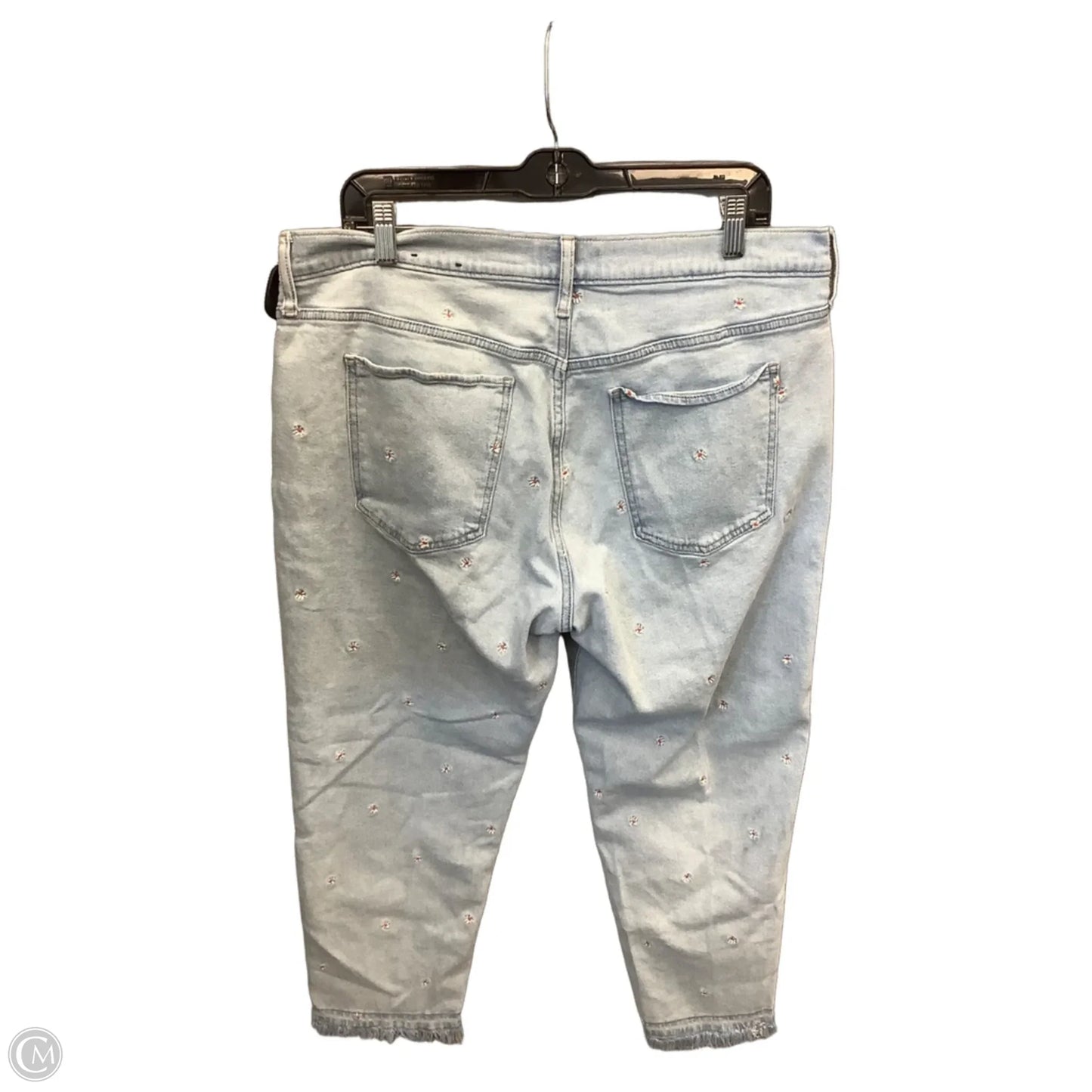 Jeans Straight By Gap In Blue Denim, Size: 16