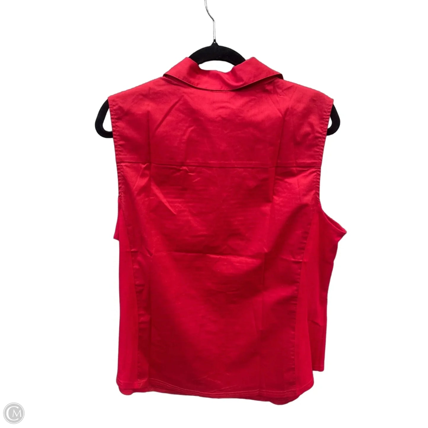 Top Sleeveless By Cj Banks In Red, Size: 1x