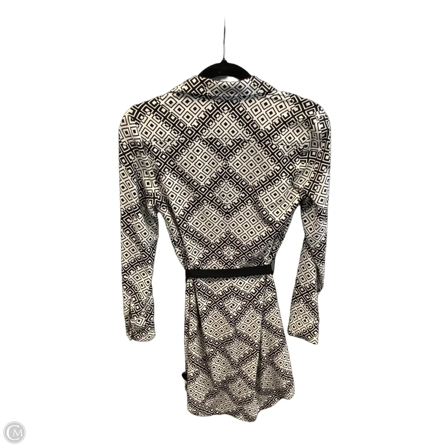 Dress Casual Midi By Vince Camuto In Black & White, Size: Xs