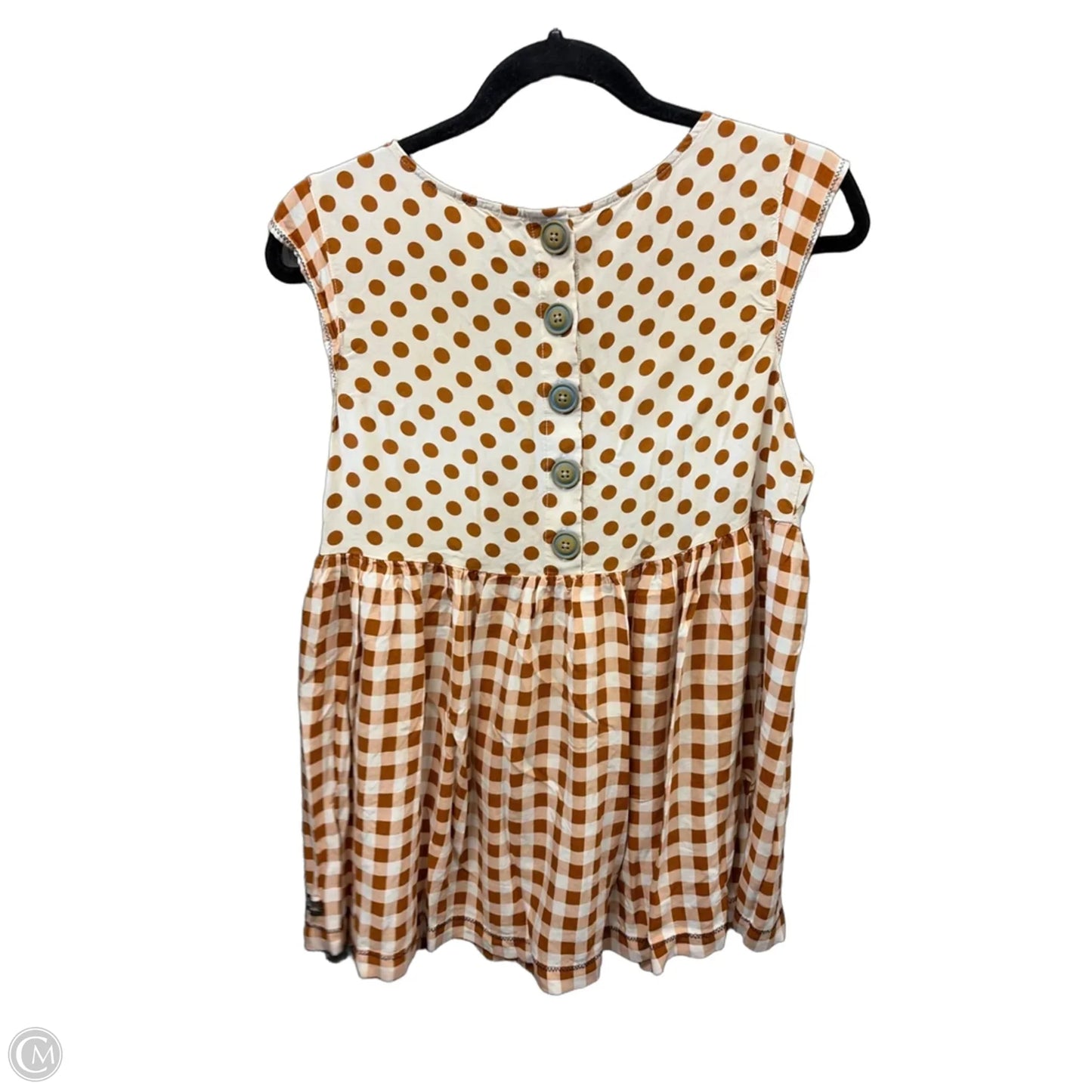 Top Sleeveless By Matilda Jane In Brown, Size: M