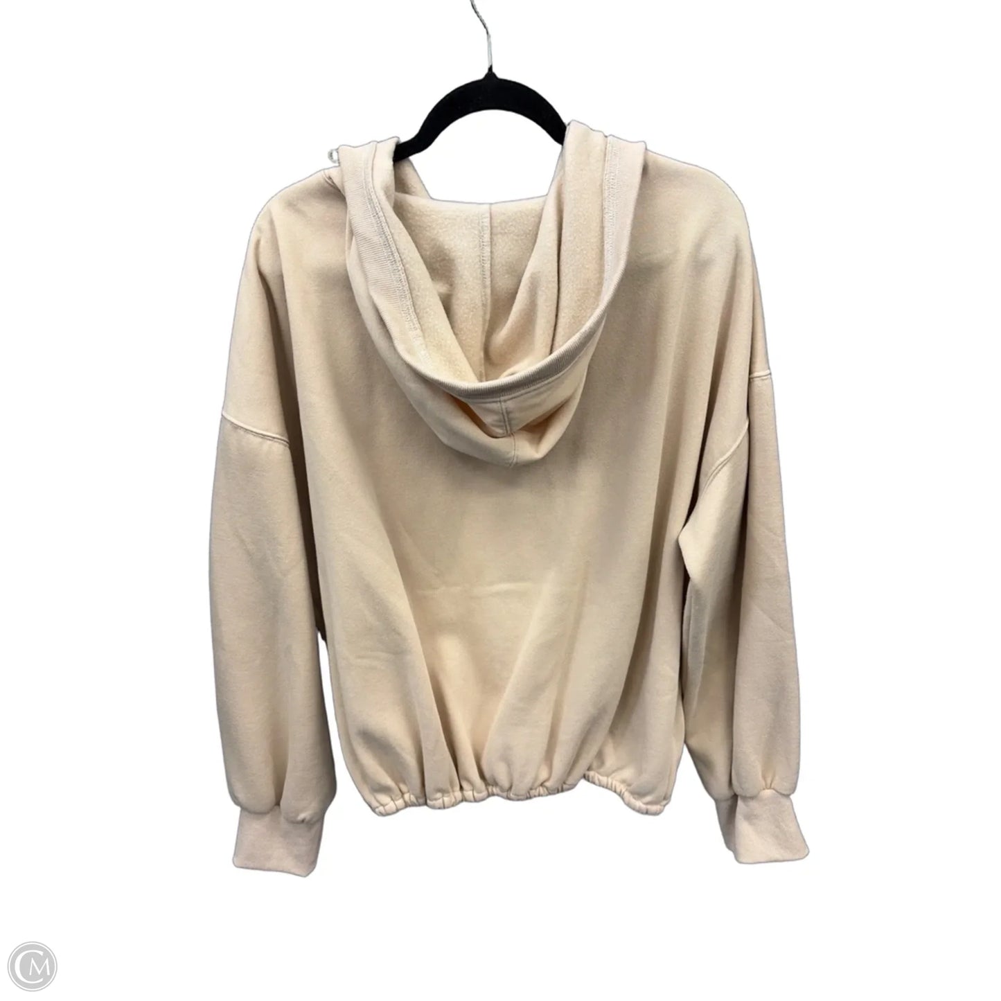 Sweatshirt Hoodie By Bibi In Tan, Size: M