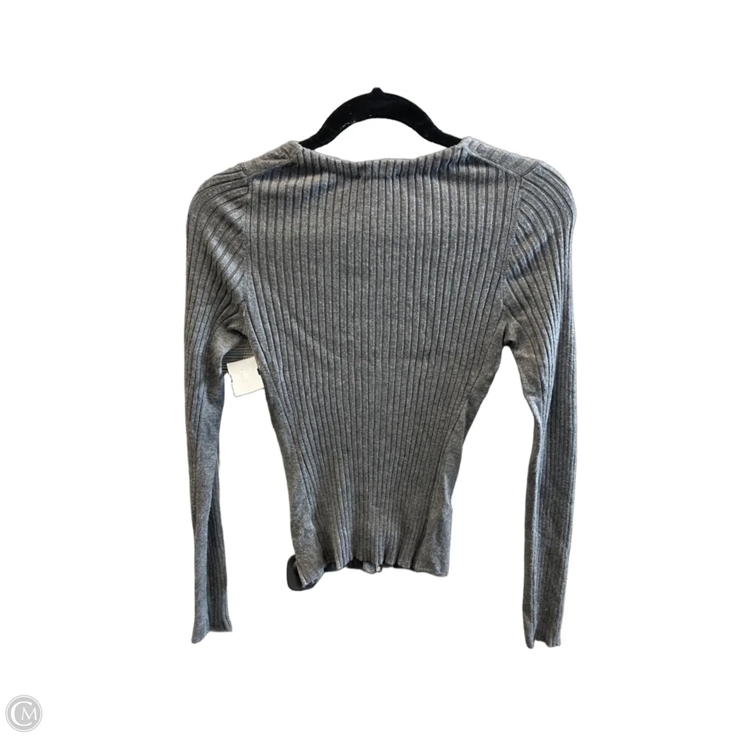 Top Long Sleeve By Express In Grey, Size: Sp
