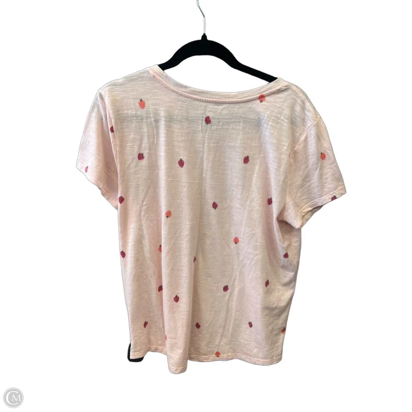 Top Short Sleeve Basic By Sonoma In Pink, Size: L