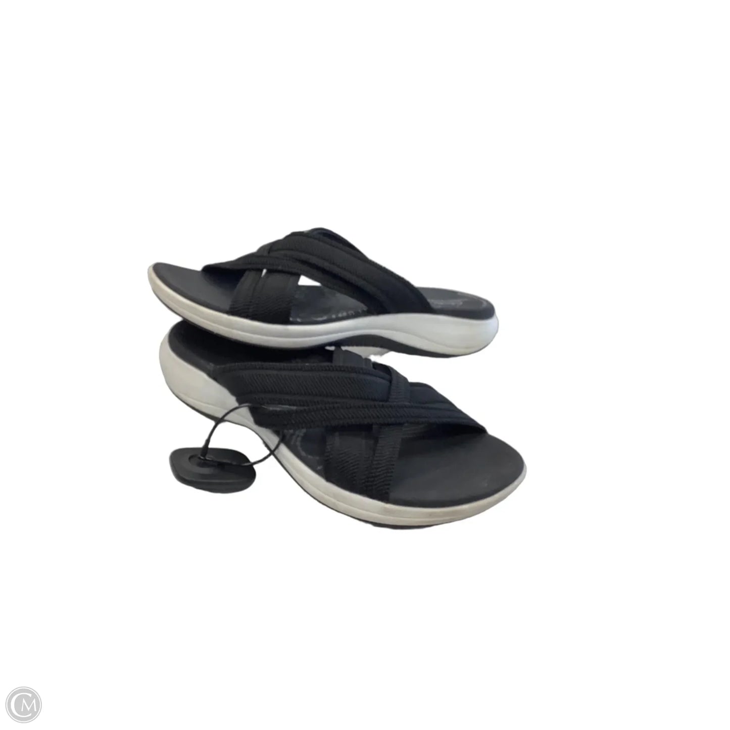 Sandals Flats By Clarks In Black, Size: 8