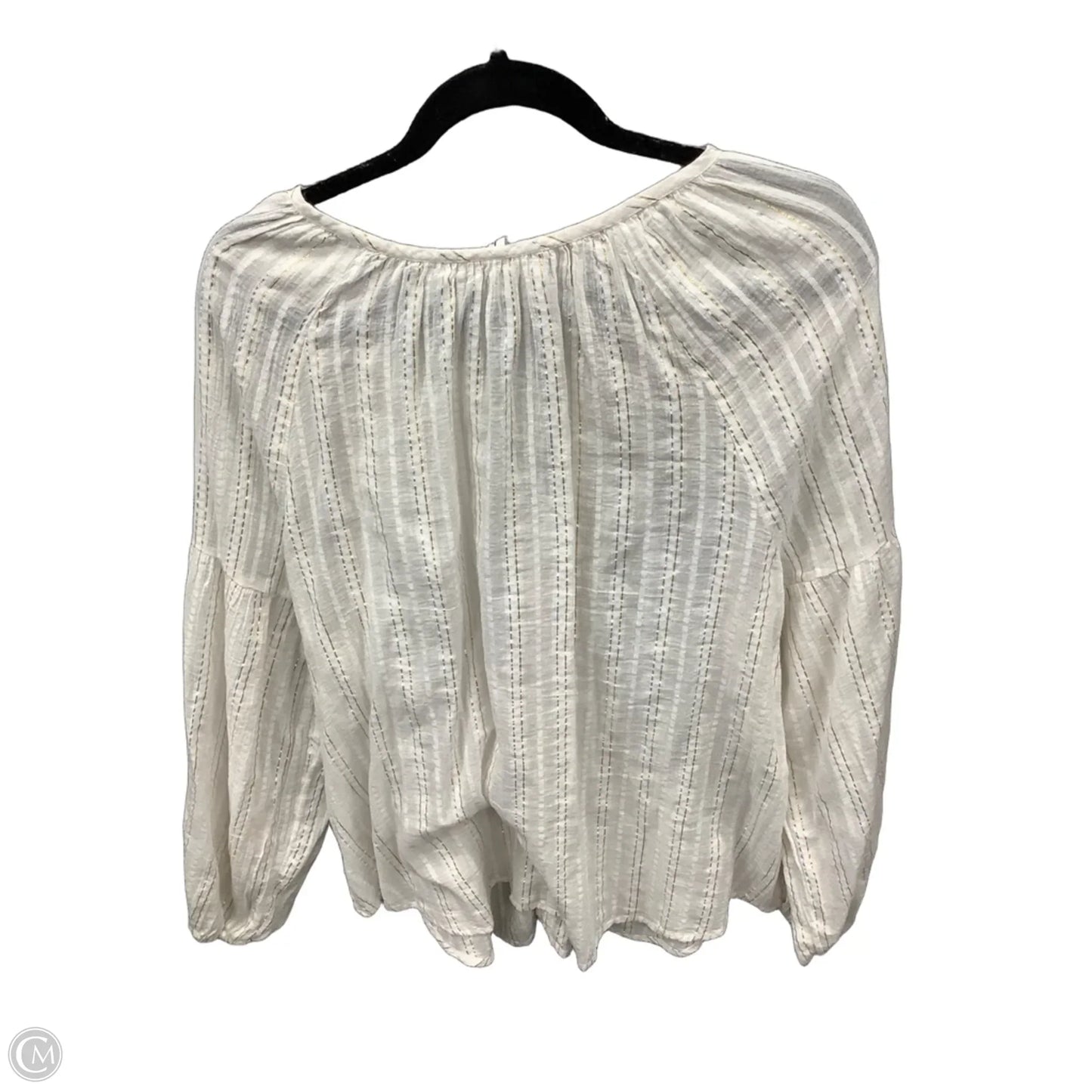 Top Long Sleeve By Gap In White, Size: Xl
