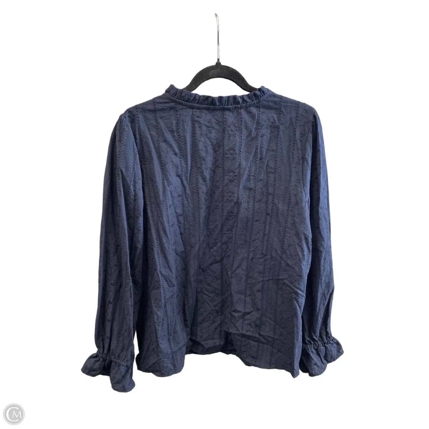 Top Long Sleeve By Time And Tru In Navy, Size: Xl