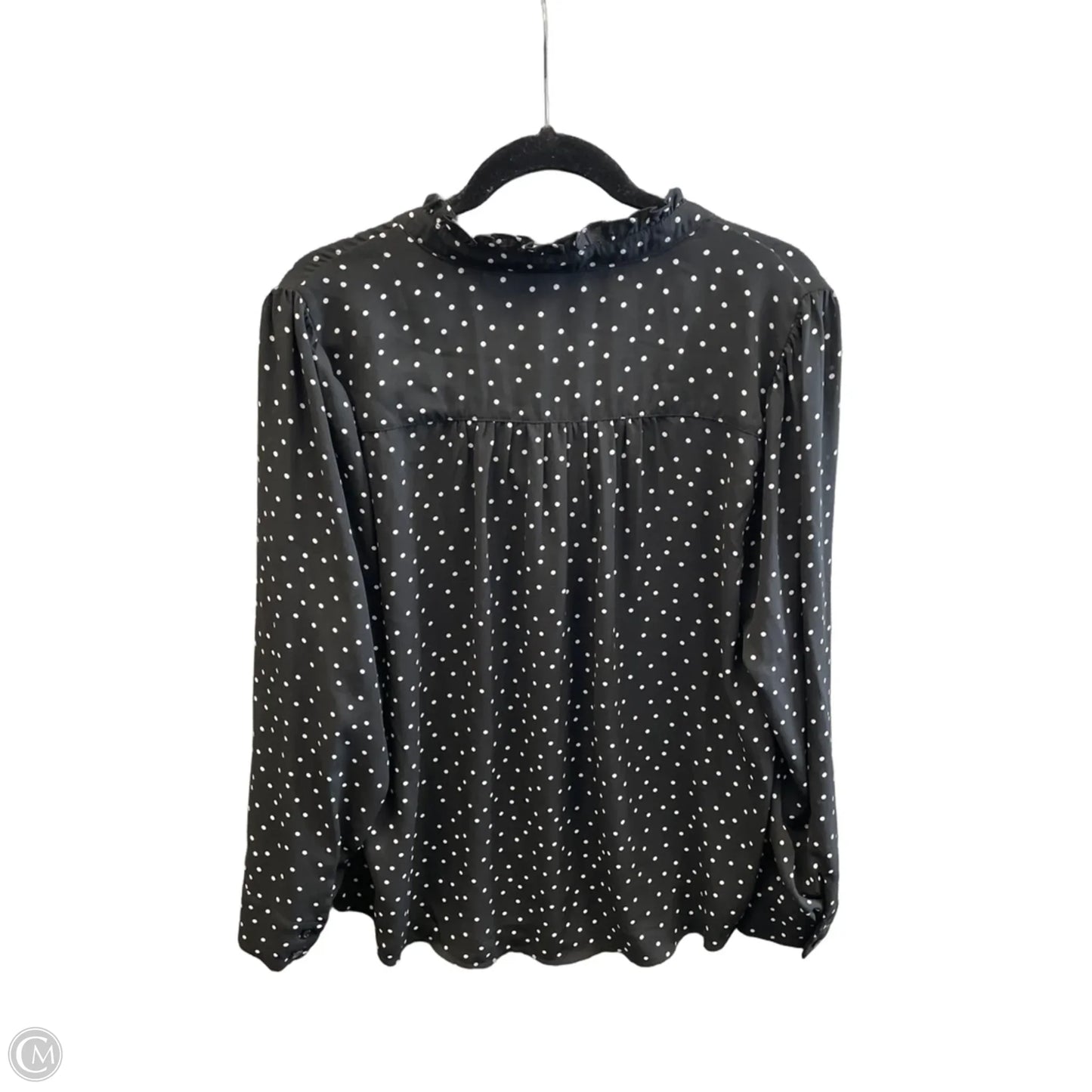 Blouse Long Sleeve By Torrid In Polkadot Pattern, Size: L
