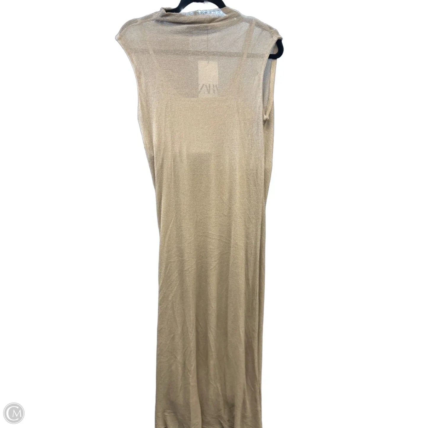 Dress Party Long By Zara In Taupe, Size: M