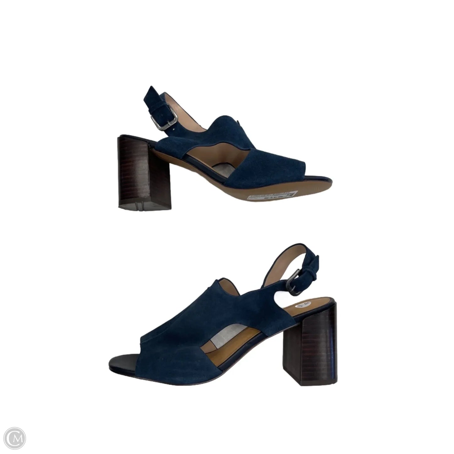 Sandals Heels Block By Market & Spruce In Blue, Size: 10