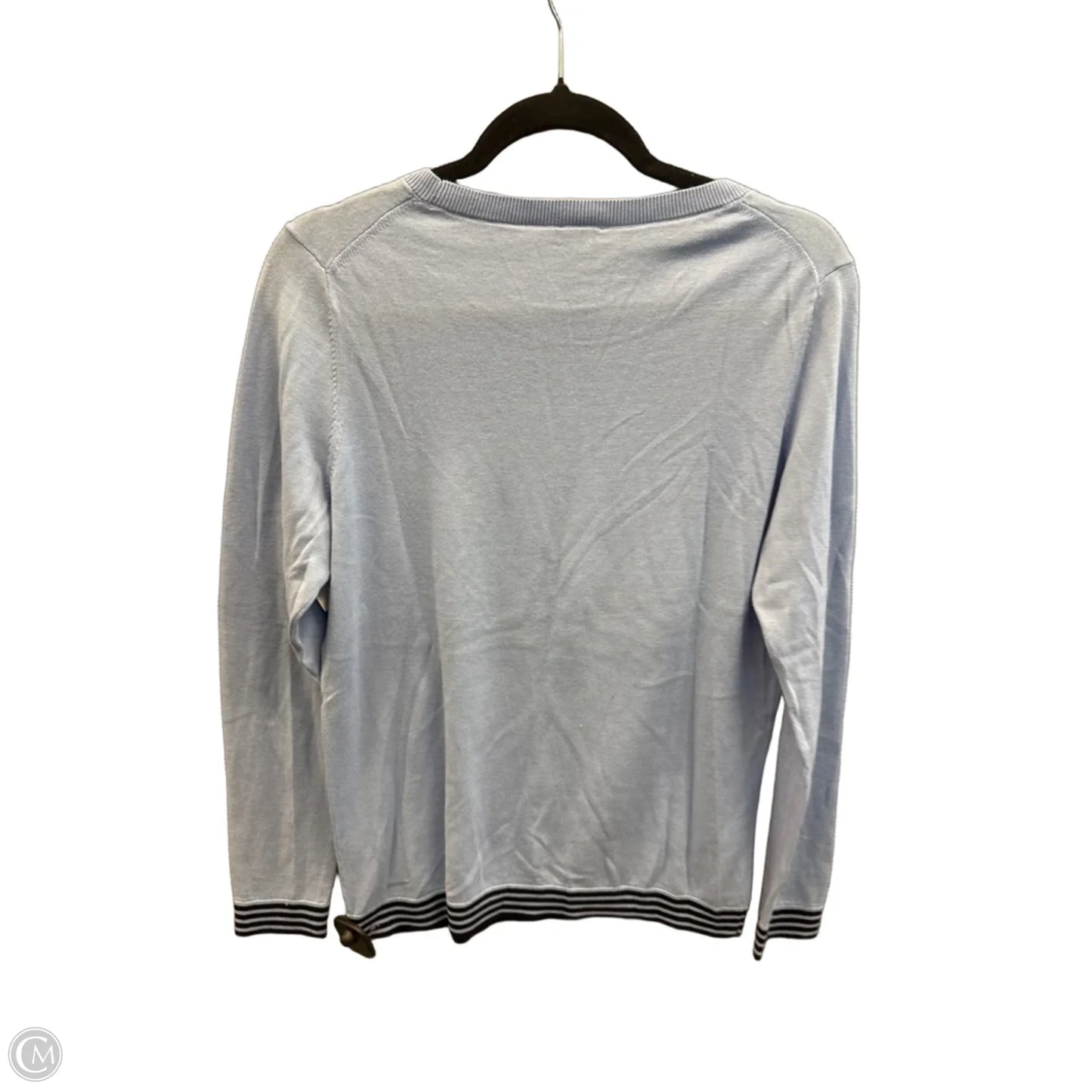 Top Long Sleeve By Talbots In Blue, Size: M