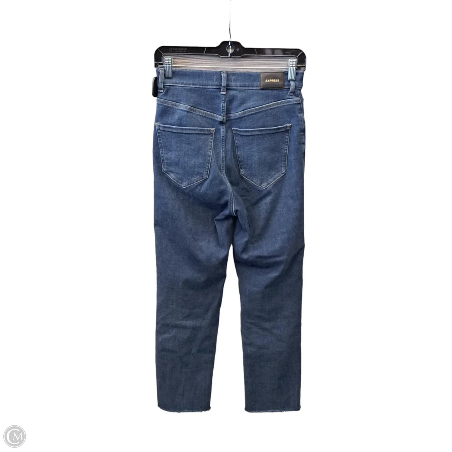 Jeans Straight By Express In Blue Denim, Size: 2