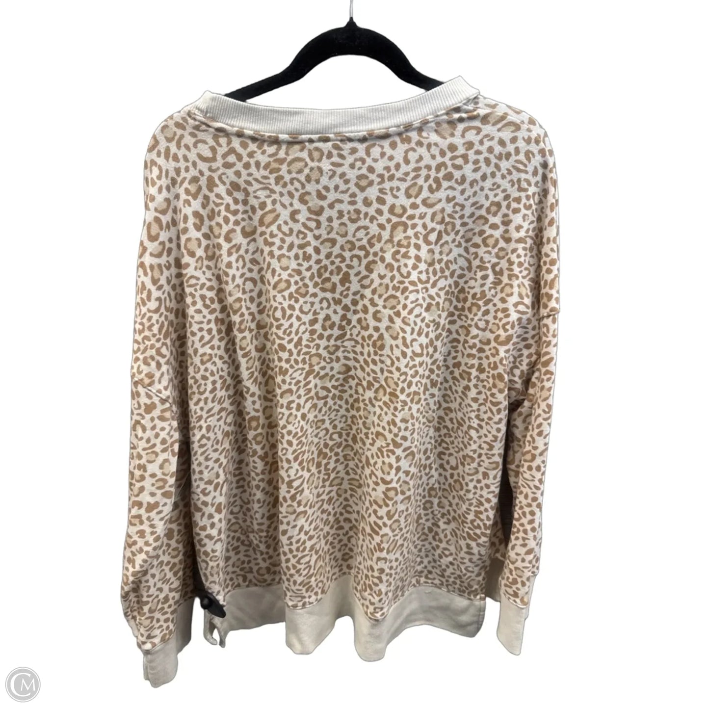 Sweatshirt Crewneck By Time And Tru In Animal Print, Size: 3x