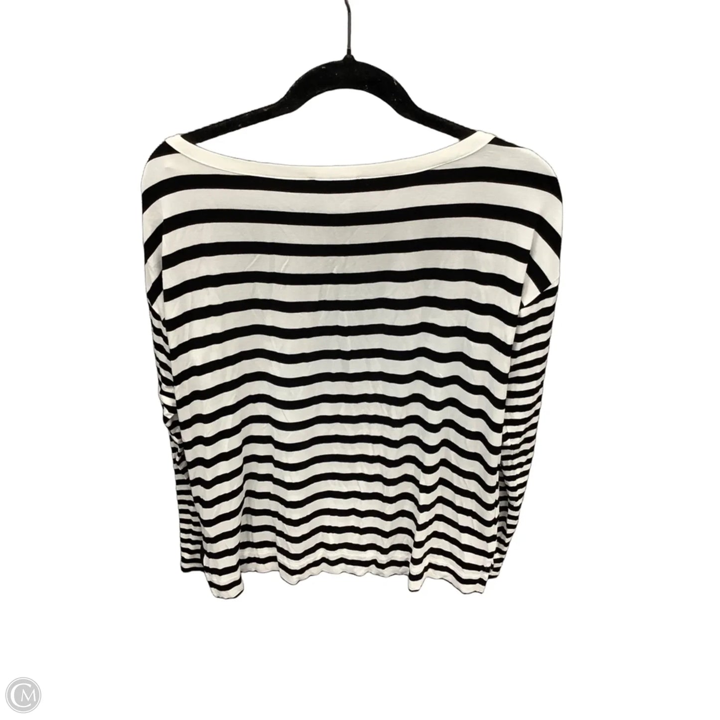 Top Long Sleeve By White House Black Market In Striped Pattern, Size: L