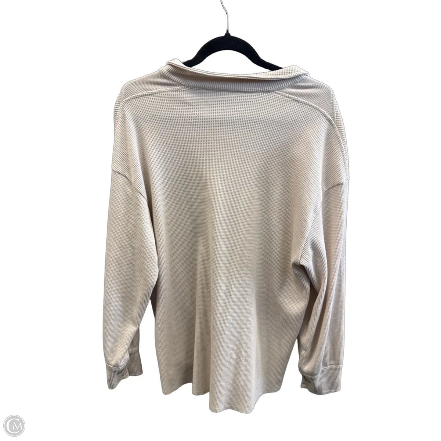 Jacket Shirt By Clothes Mentor In Tan, Size: M