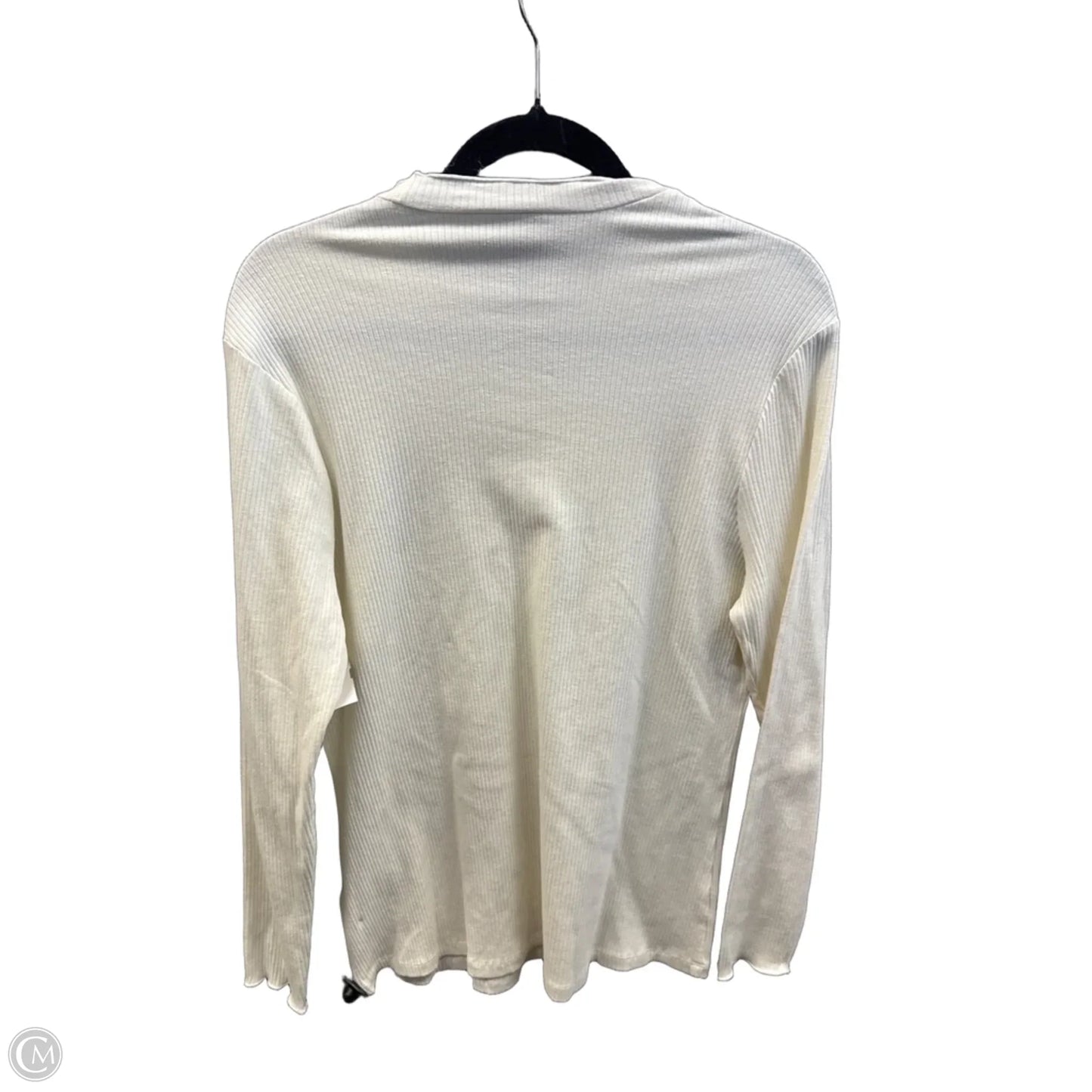 Top Long Sleeve By Grace + Karma In White, Size: 1x