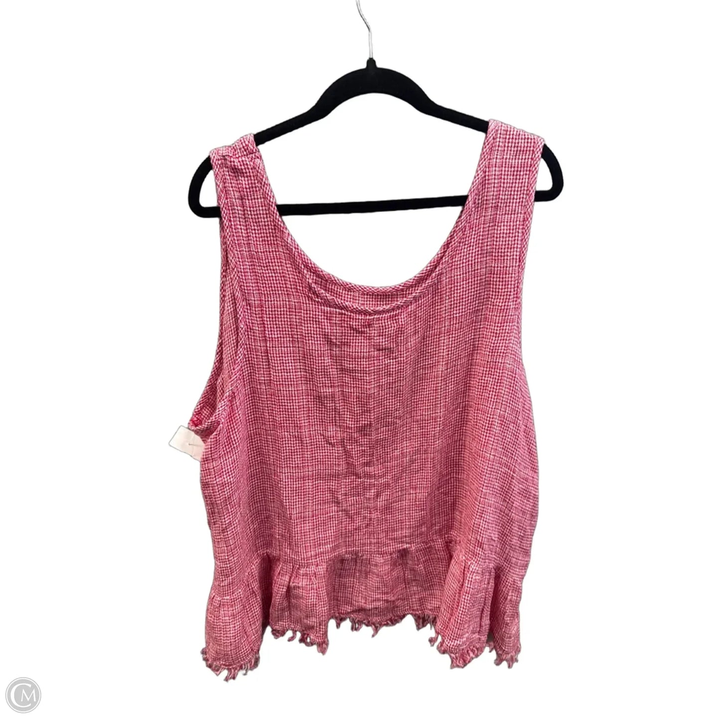 Top Sleeveless By Falls Creek In Red, Size: 3x