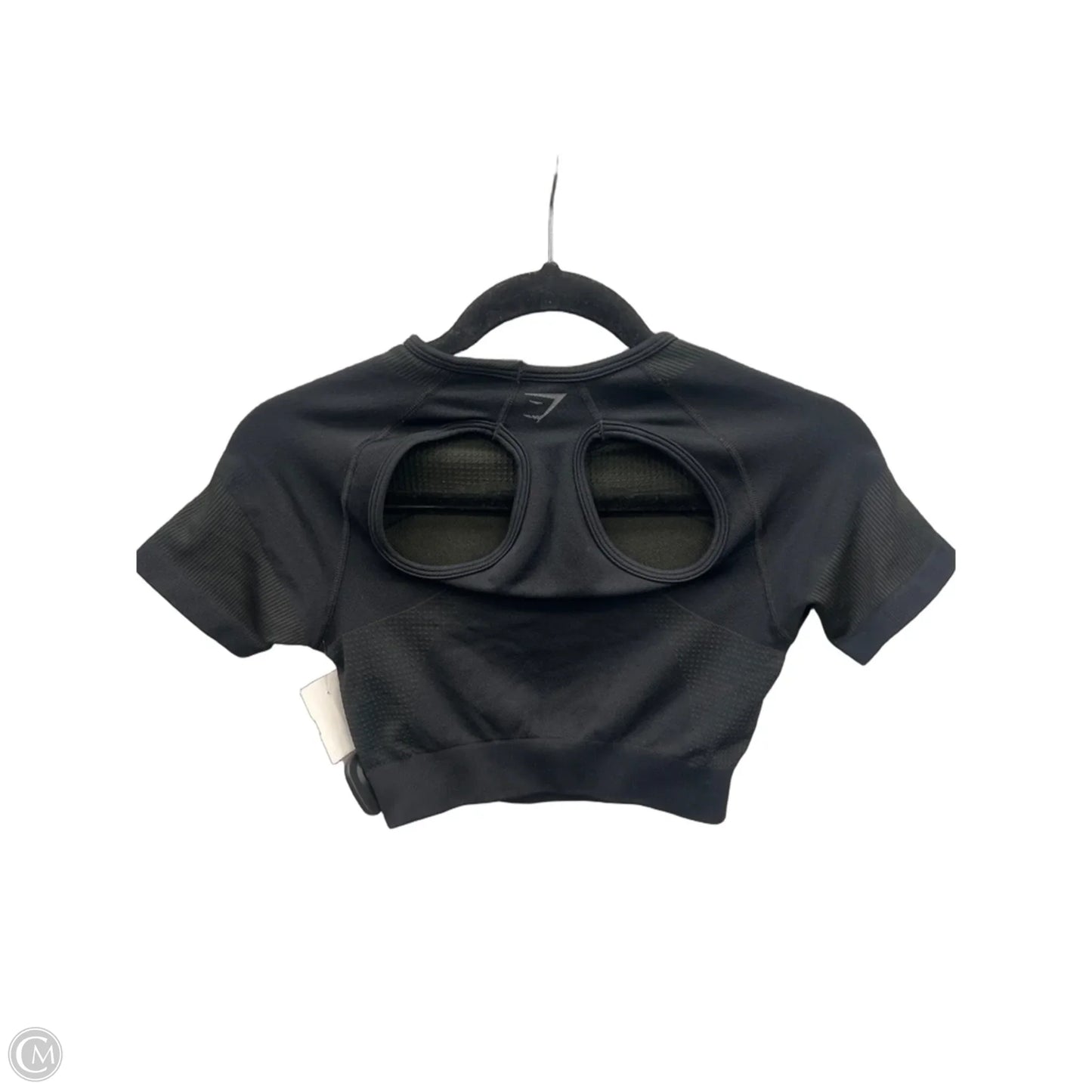 Athletic Top Short Sleeve By Gym Shark In Black, Size: S