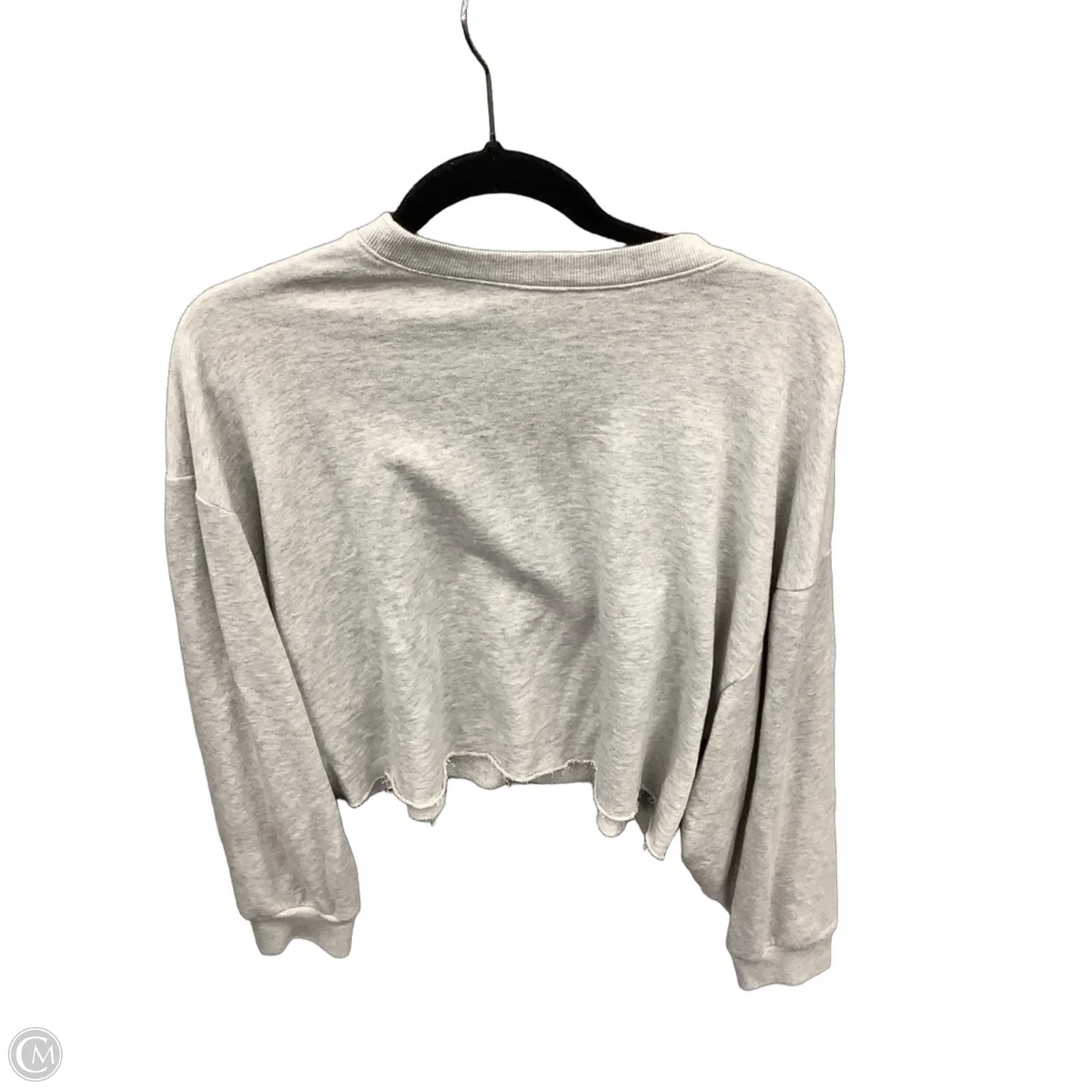 Top Long Sleeve By Pink In Grey, Size: L