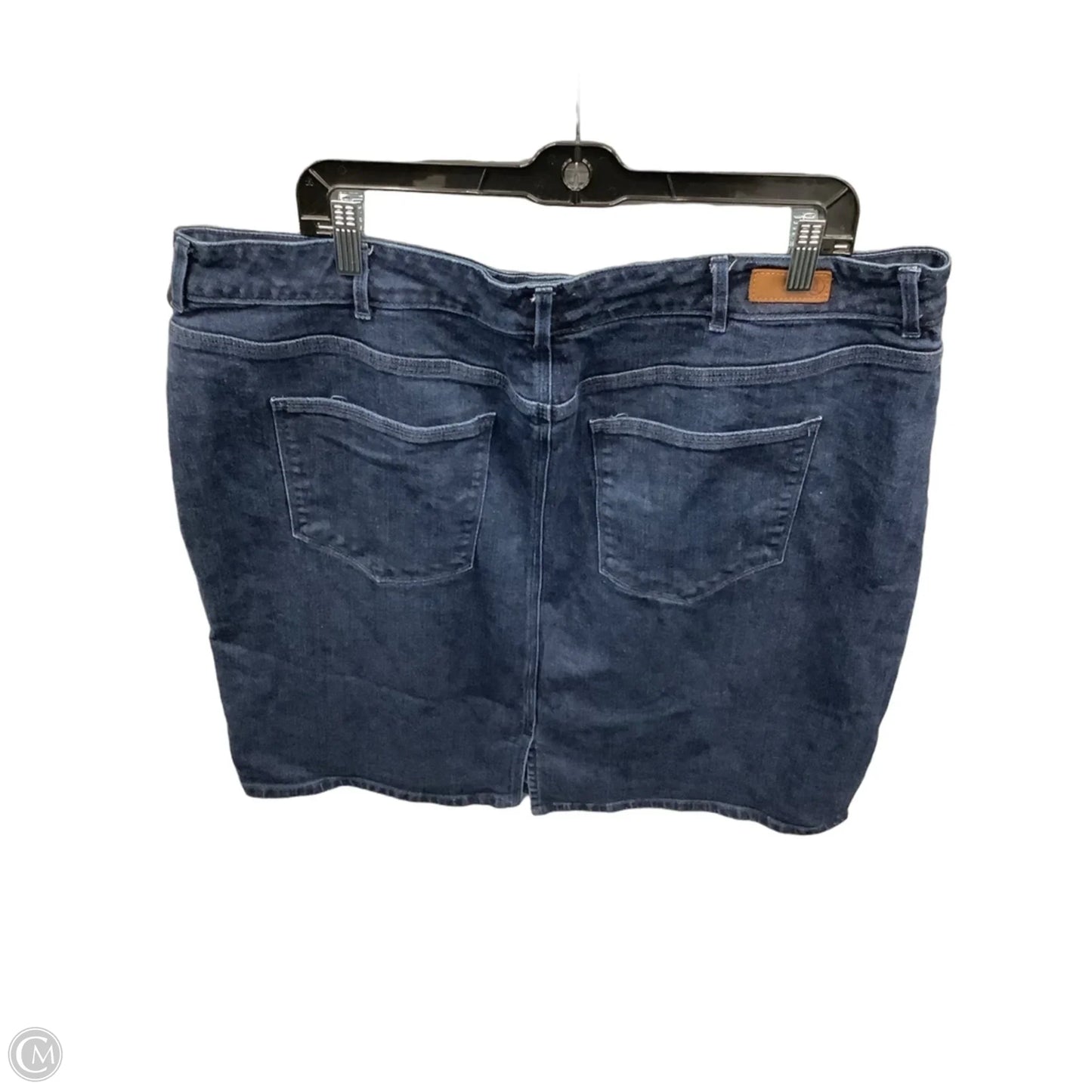 Skirt Midi By Lands End In Blue Denim, Size: 20