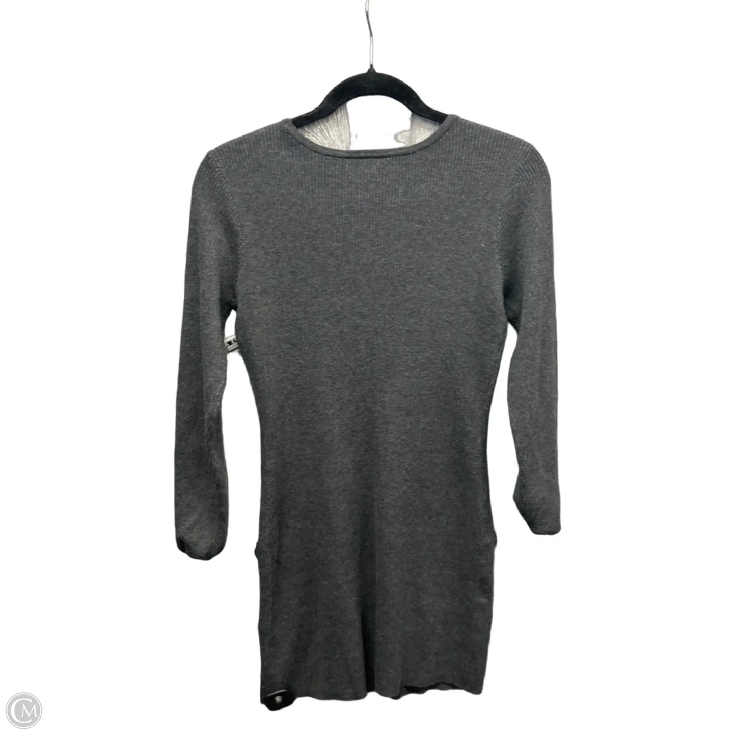 Dress Sweater By Agb In Grey, Size: M