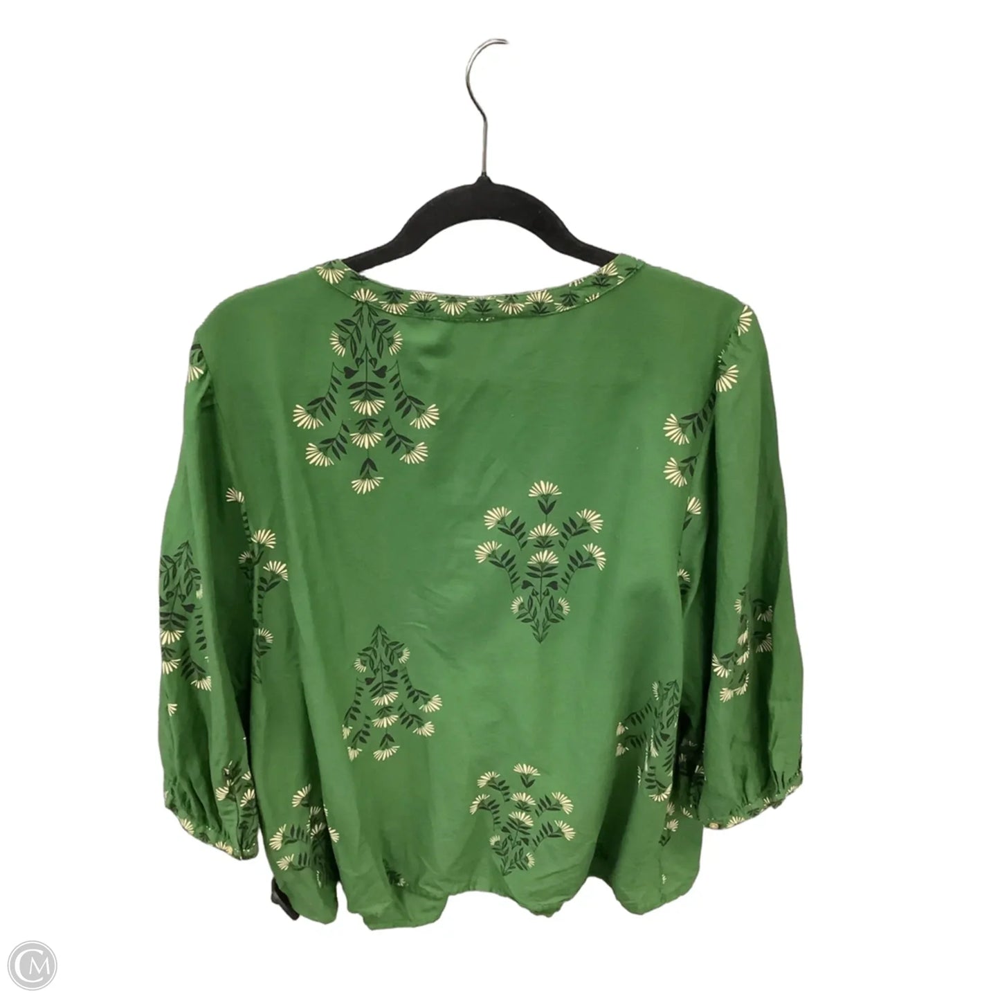 Top 3/4 Sleeve By Knox Rose In Green, Size: 1x
