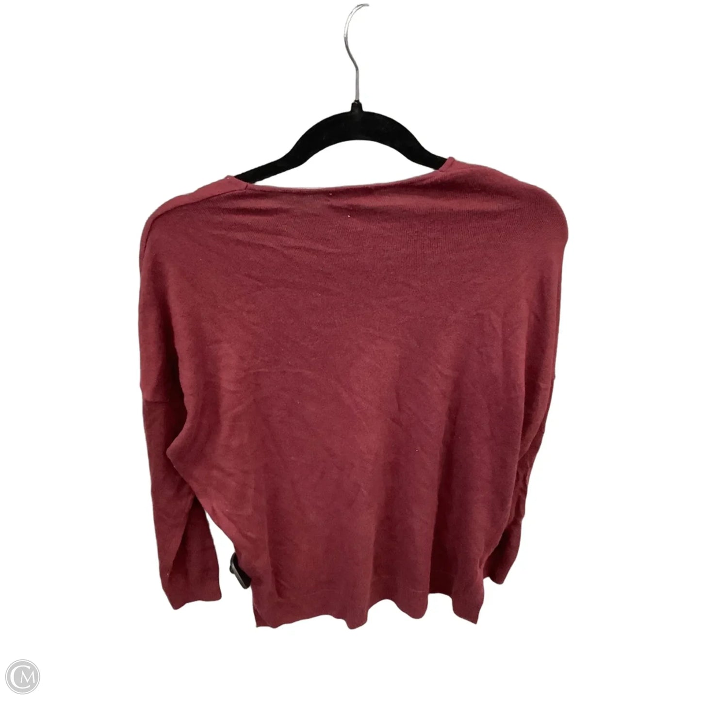 Tunic Long Sleeve By Leith In Maroon, Size: Xs
