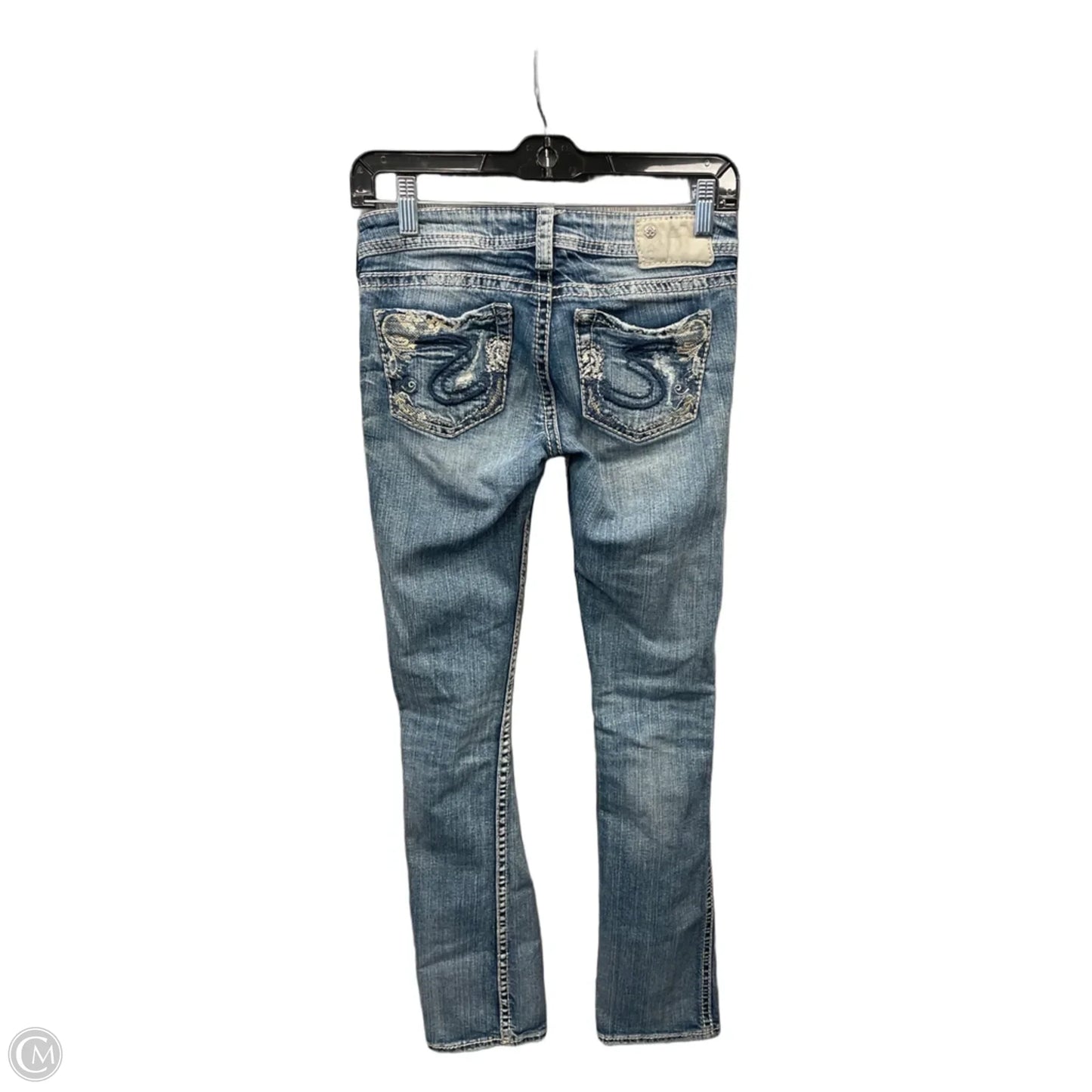 Jeans Skinny By Silver In Blue Denim, Size: 0