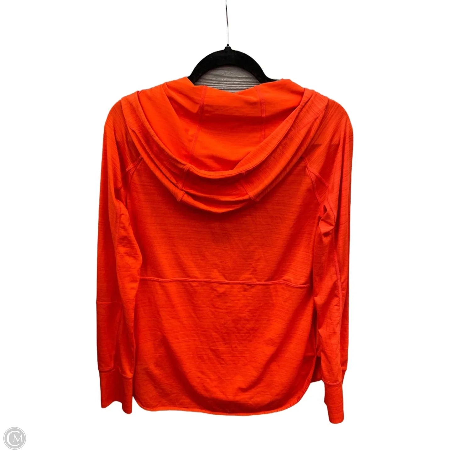 Athletic Top Long Sleeve Hoodie By Athleta In Orange, Size: M