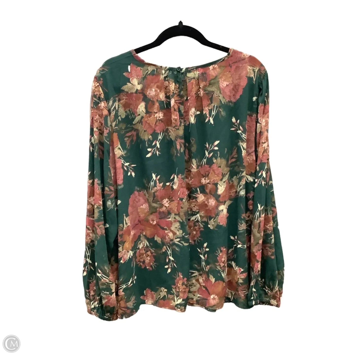 Blouse Long Sleeve By Maurices In Green, Size: 2x