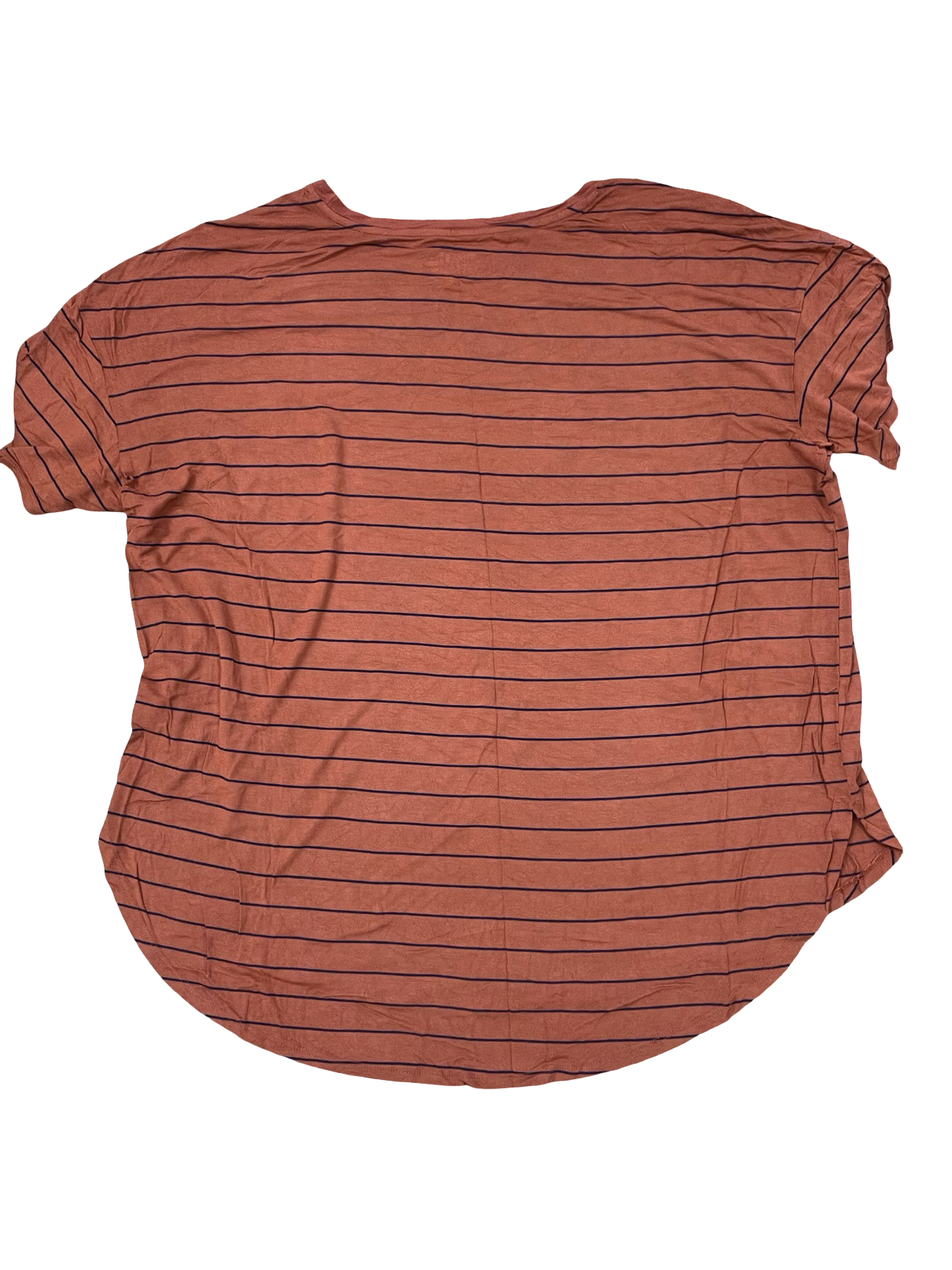 Top Ss By Time And Tru In Orange, Size:2X