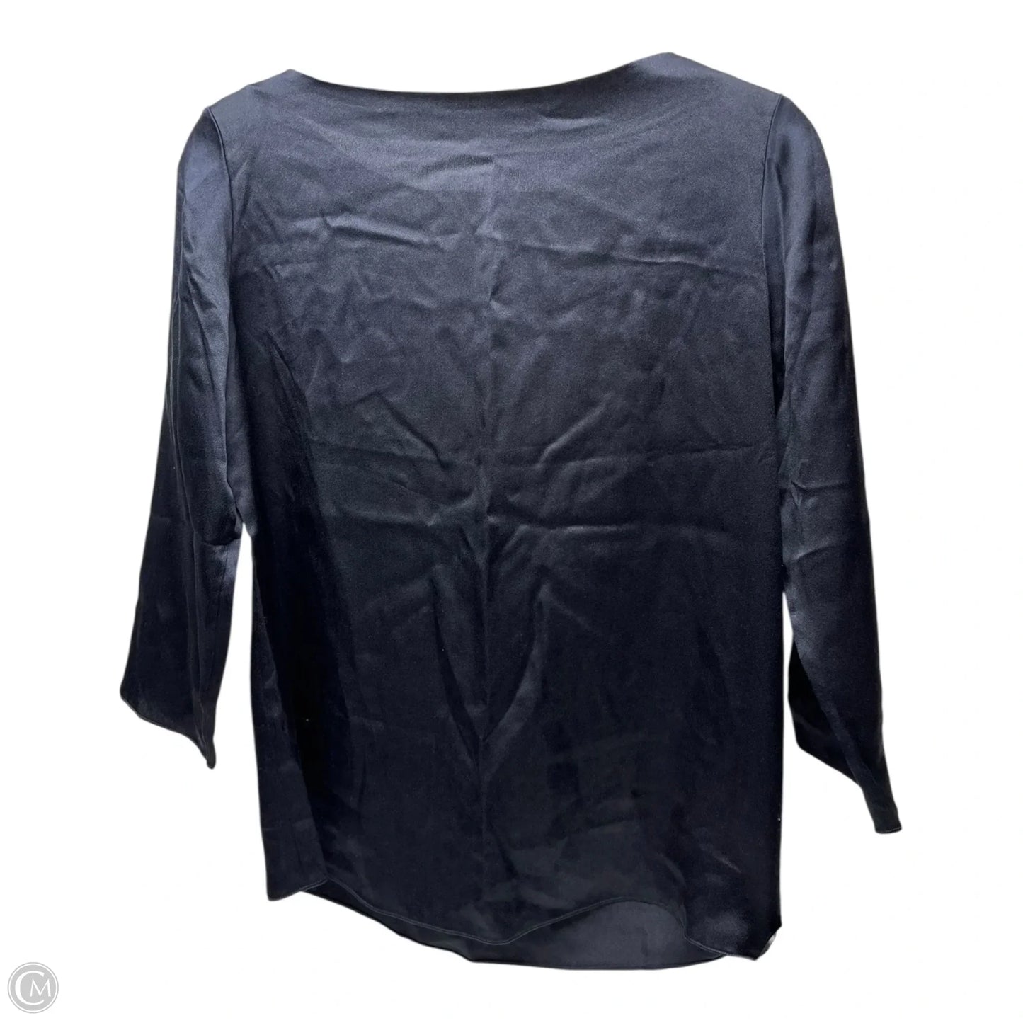 Blouse Long Sleeve By Vince In Navy, Size: S