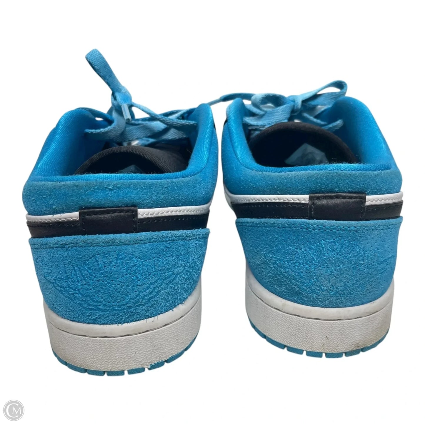 Shoes Luxury Designer By Jordan In Black & Blue, Size: 11